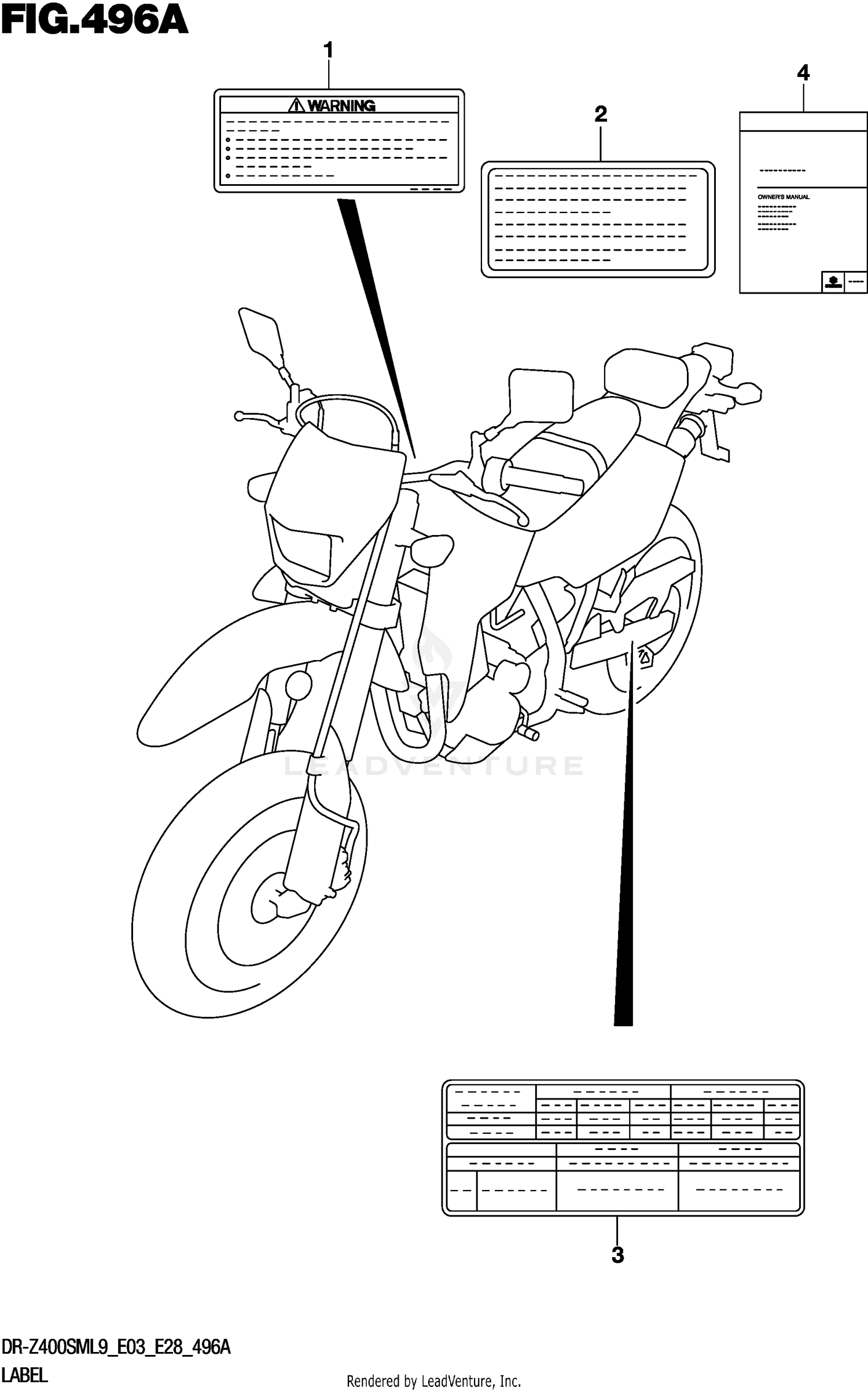 LABEL (DR-Z400SML9 E03)
