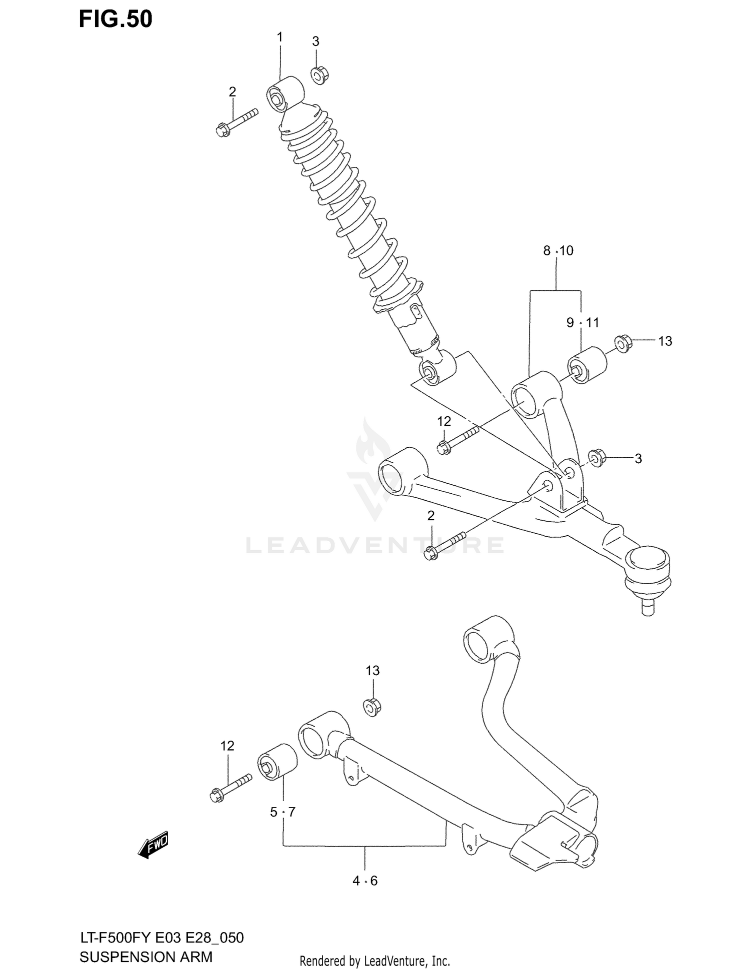 SUSPENSION ARM (MODEL W/X)