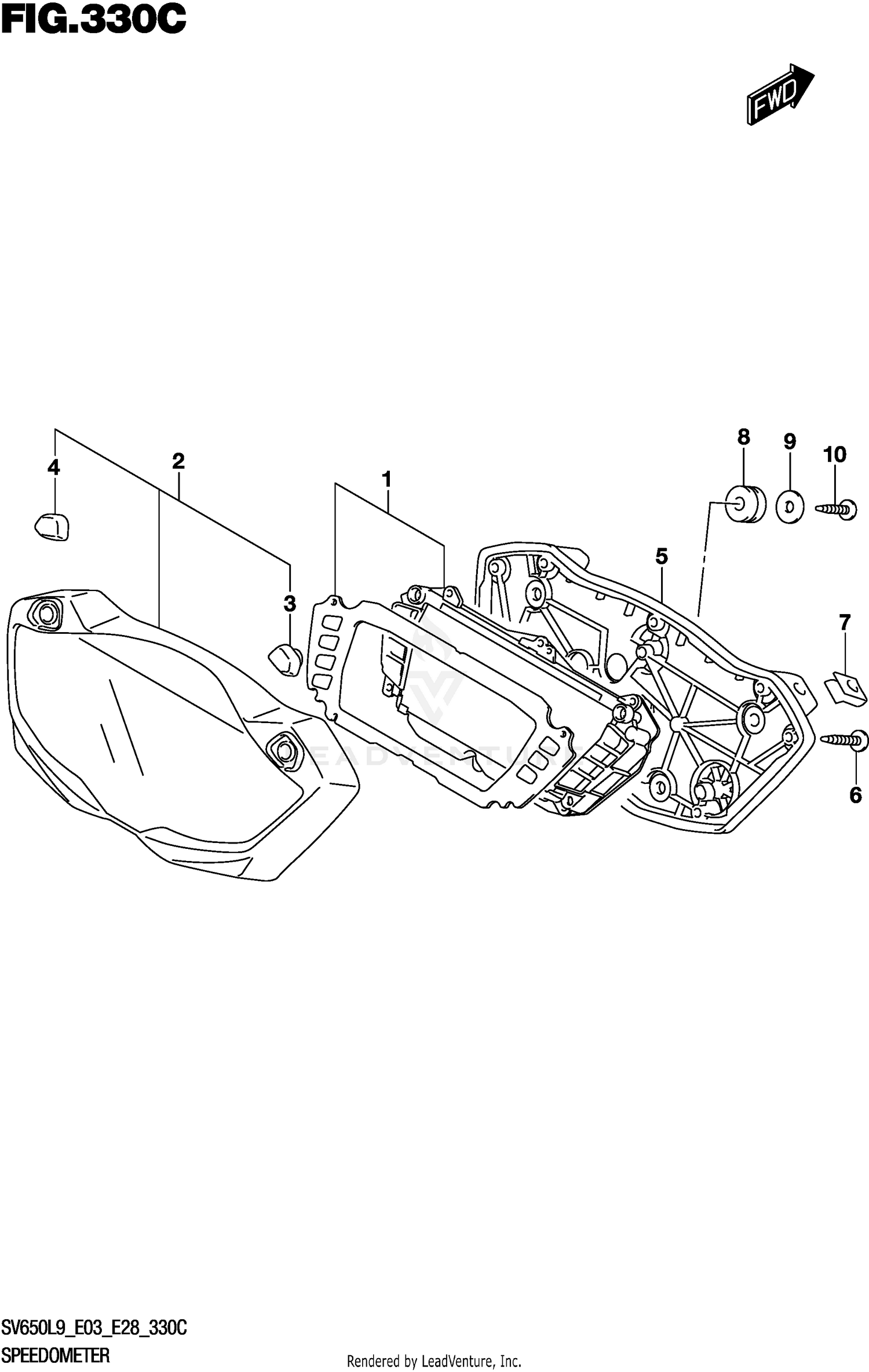 SPEEDOMETER (SV650AL9 E28)