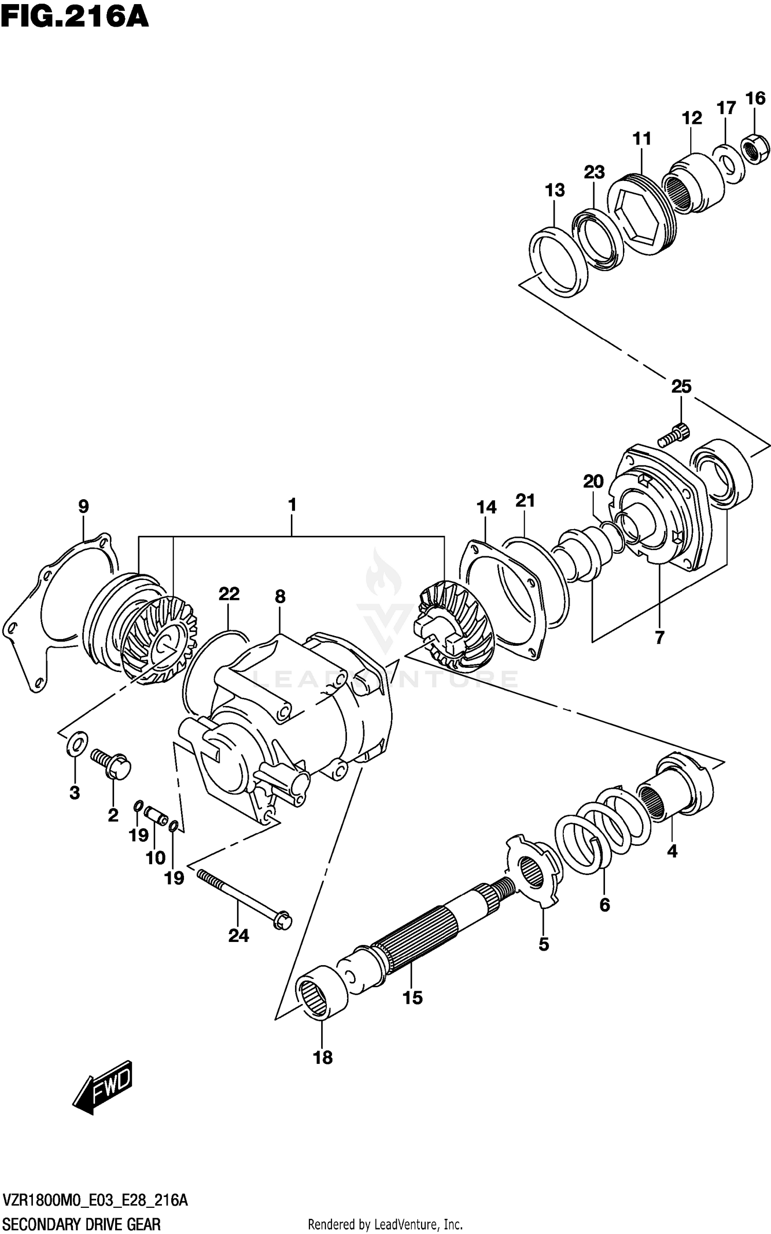SECONDARY DRIVE GEAR