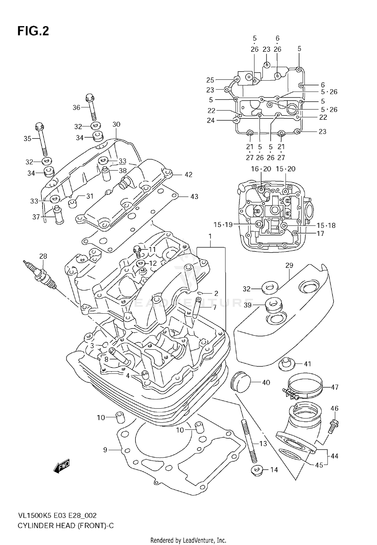 CYLINDER HEAD (FRONT)