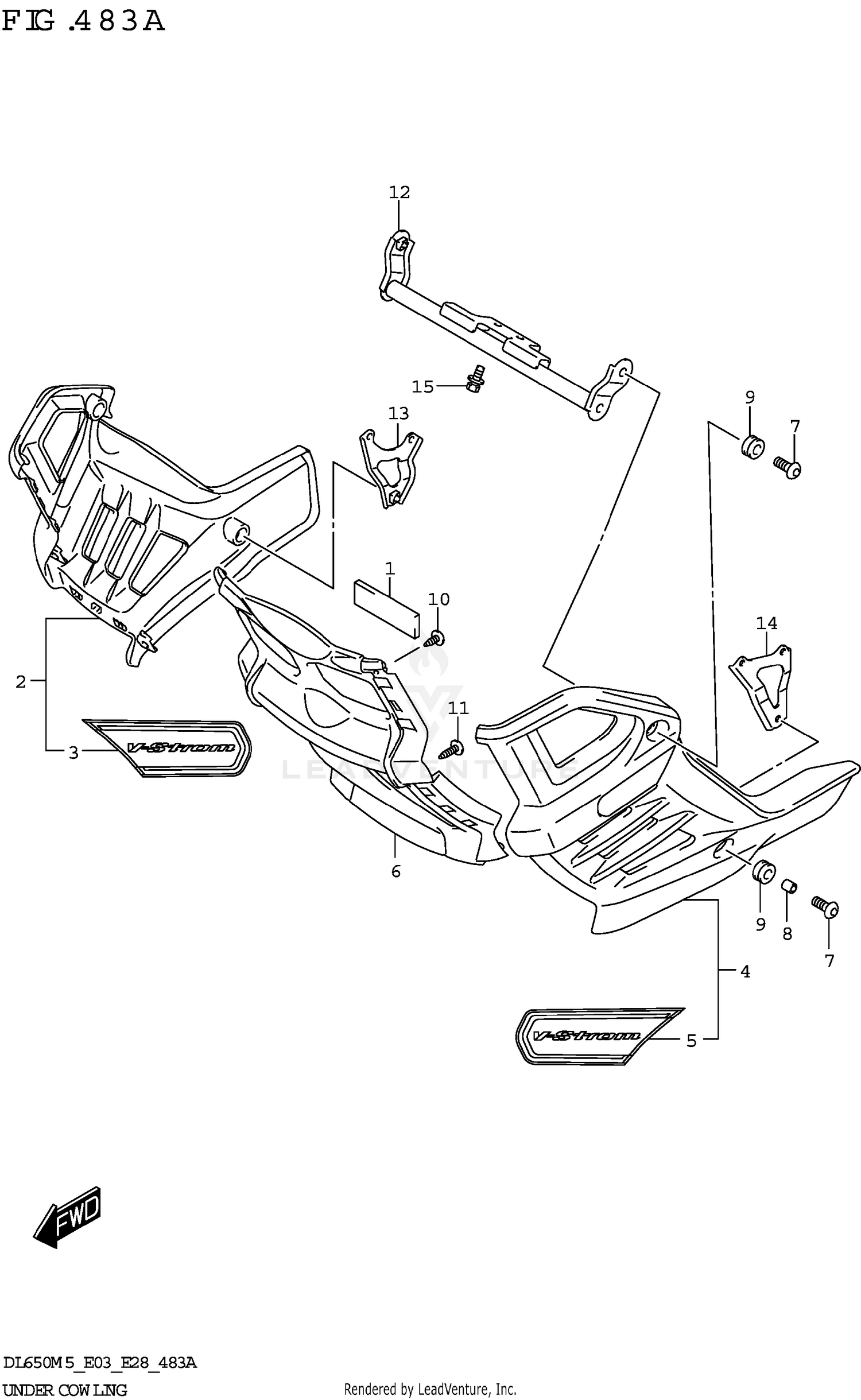 UNDER COWLING ((DL650XA))