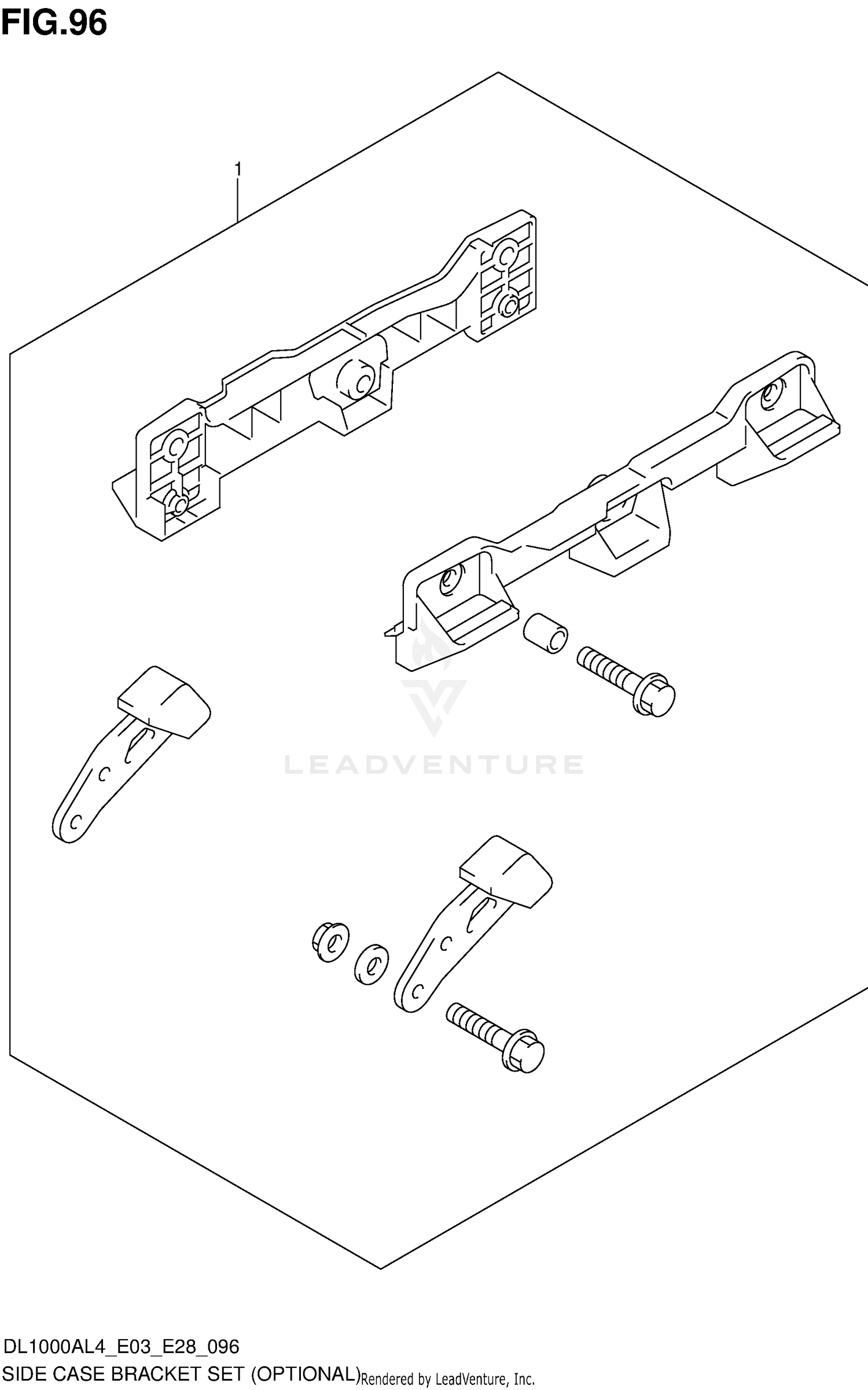 SIDE CASE BRACKET SET (OPTIONAL)