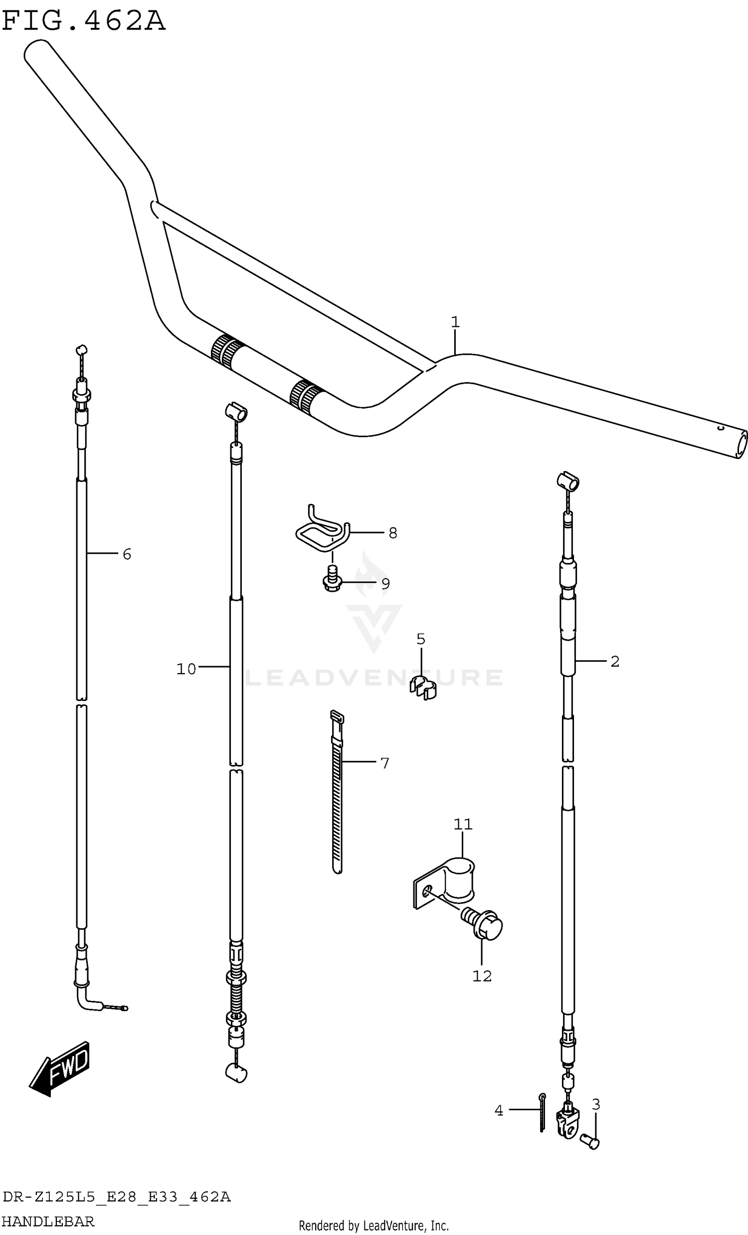HANDLEBAR (DR-Z125L5 E28)