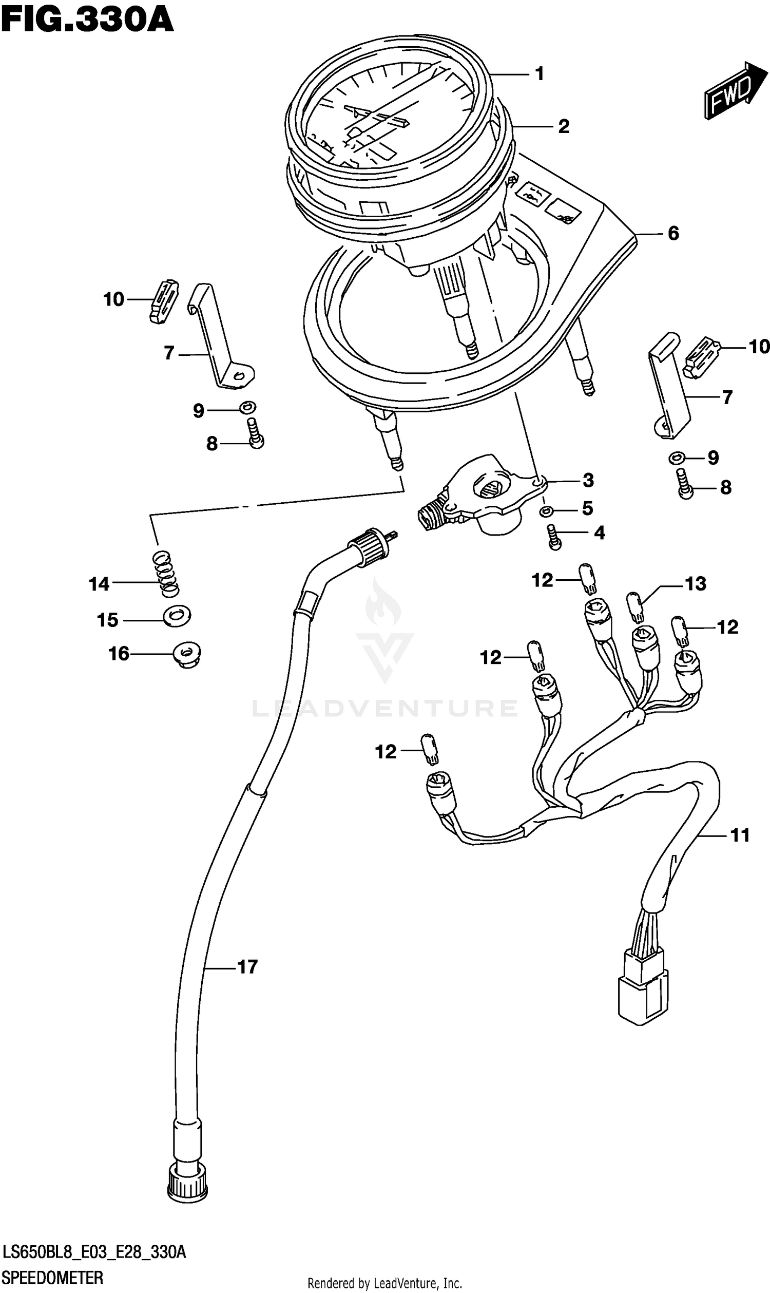 SPEEDOMETER (LS650BL8 E03)