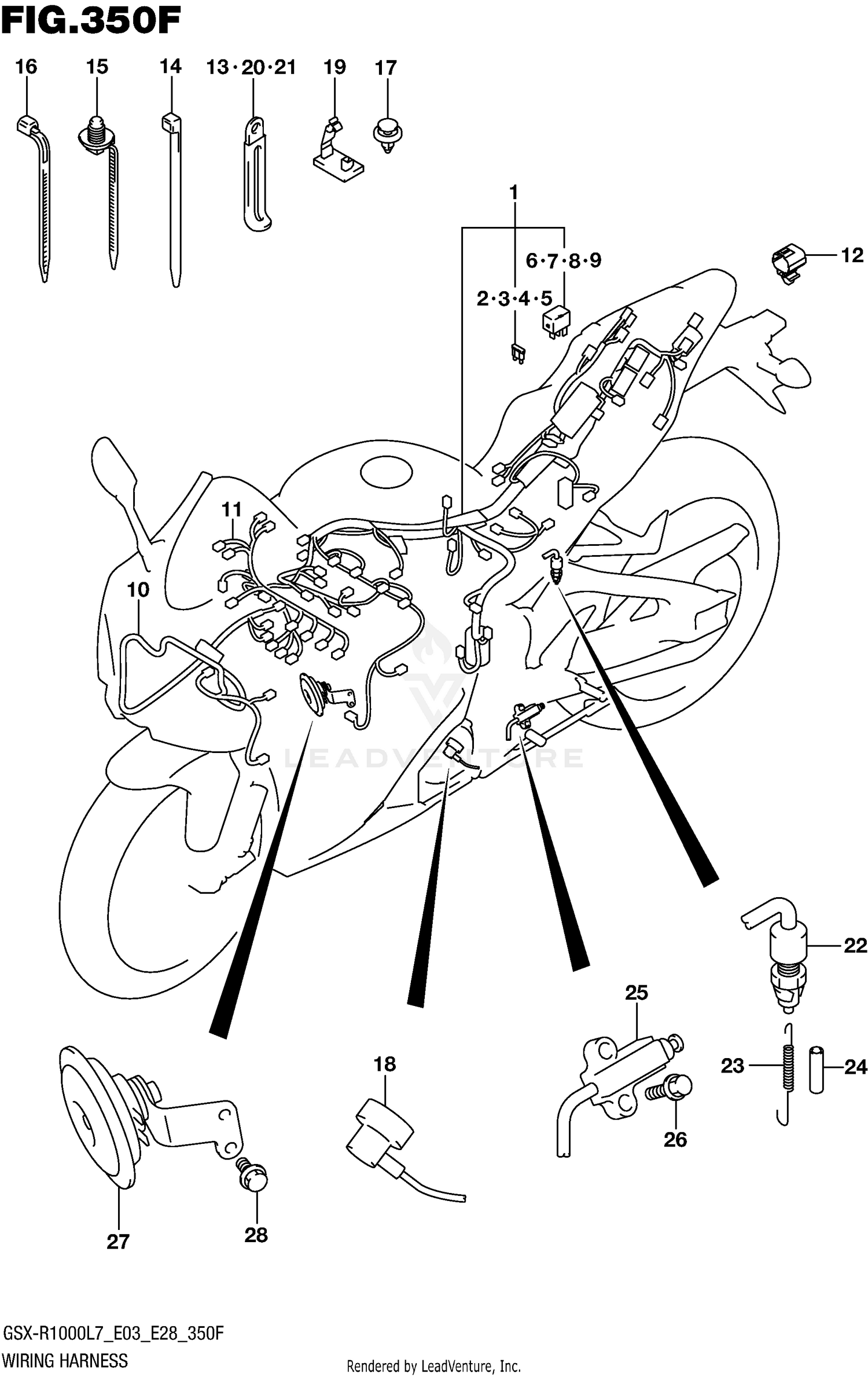 WIRING HARNESS (GSX-R1000AL7 E33)