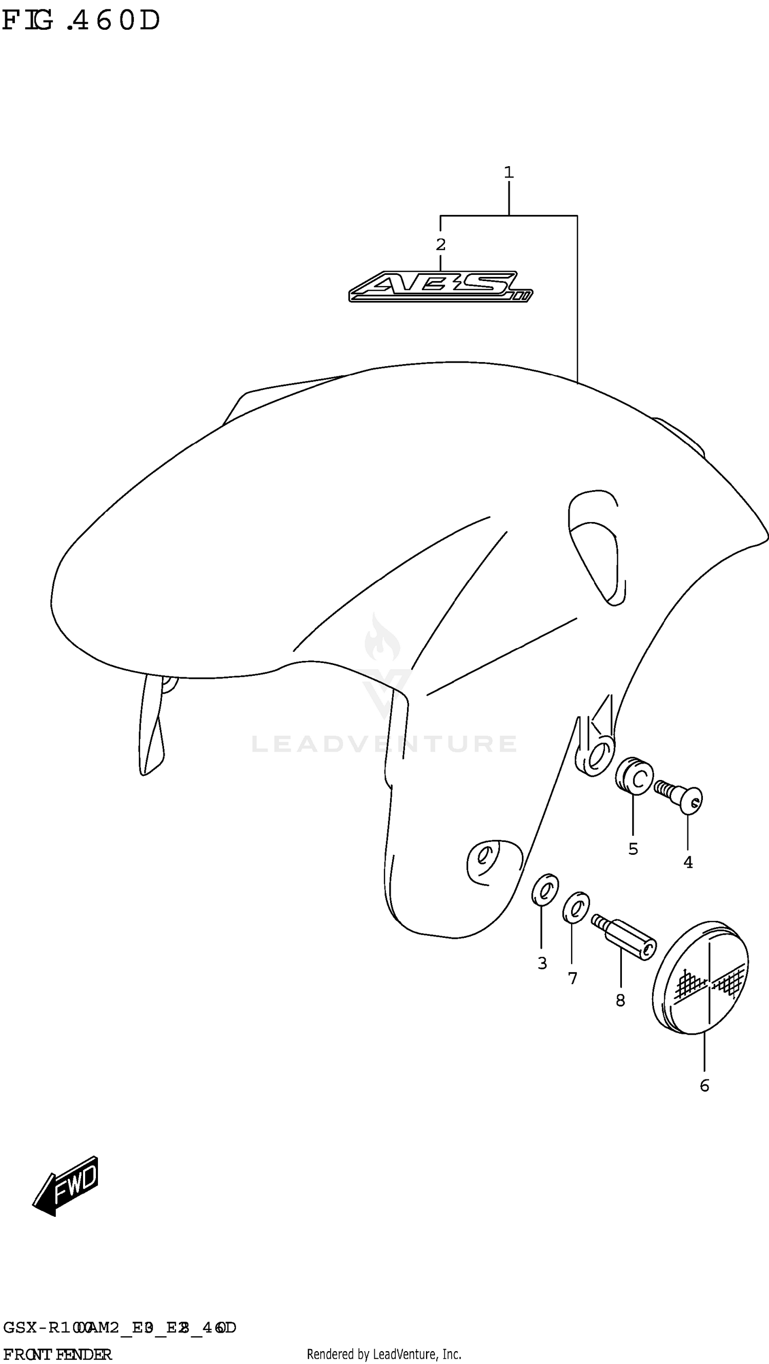 FRONT FENDER (GSX-R1000A)