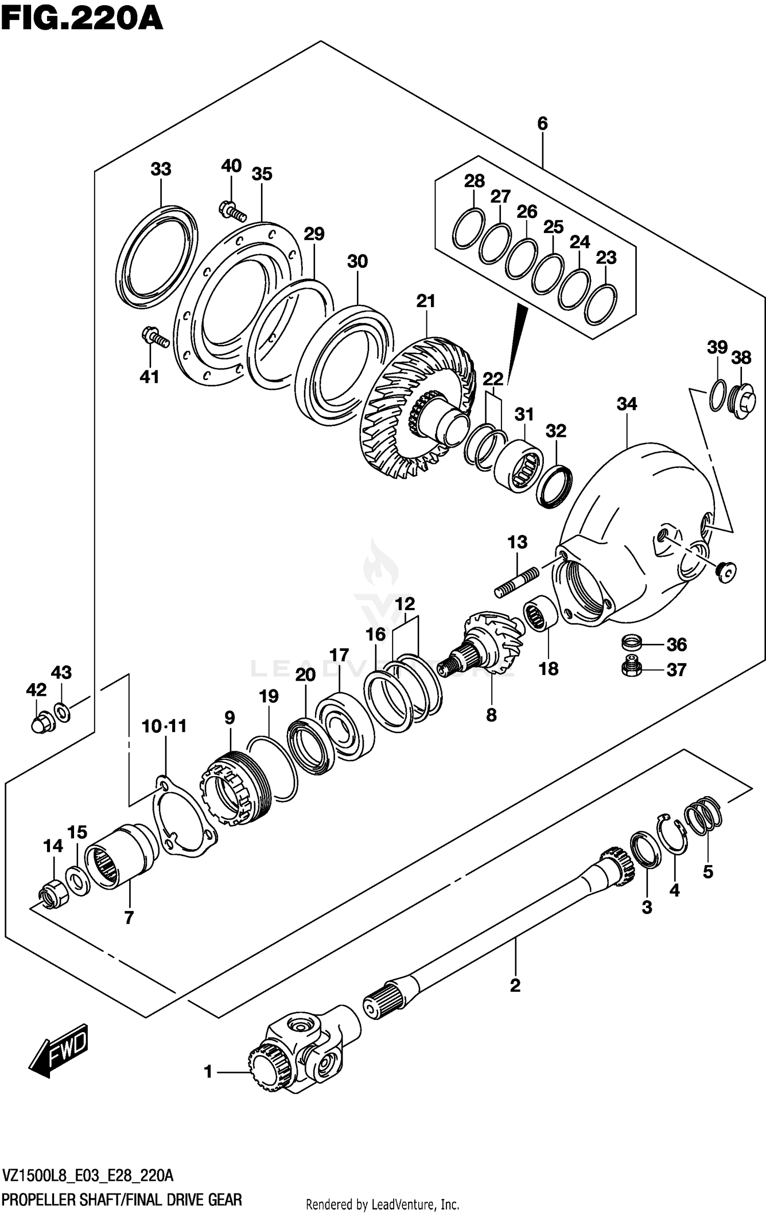 PROPELLER SHAFT/FINAL DRIVE GEAR