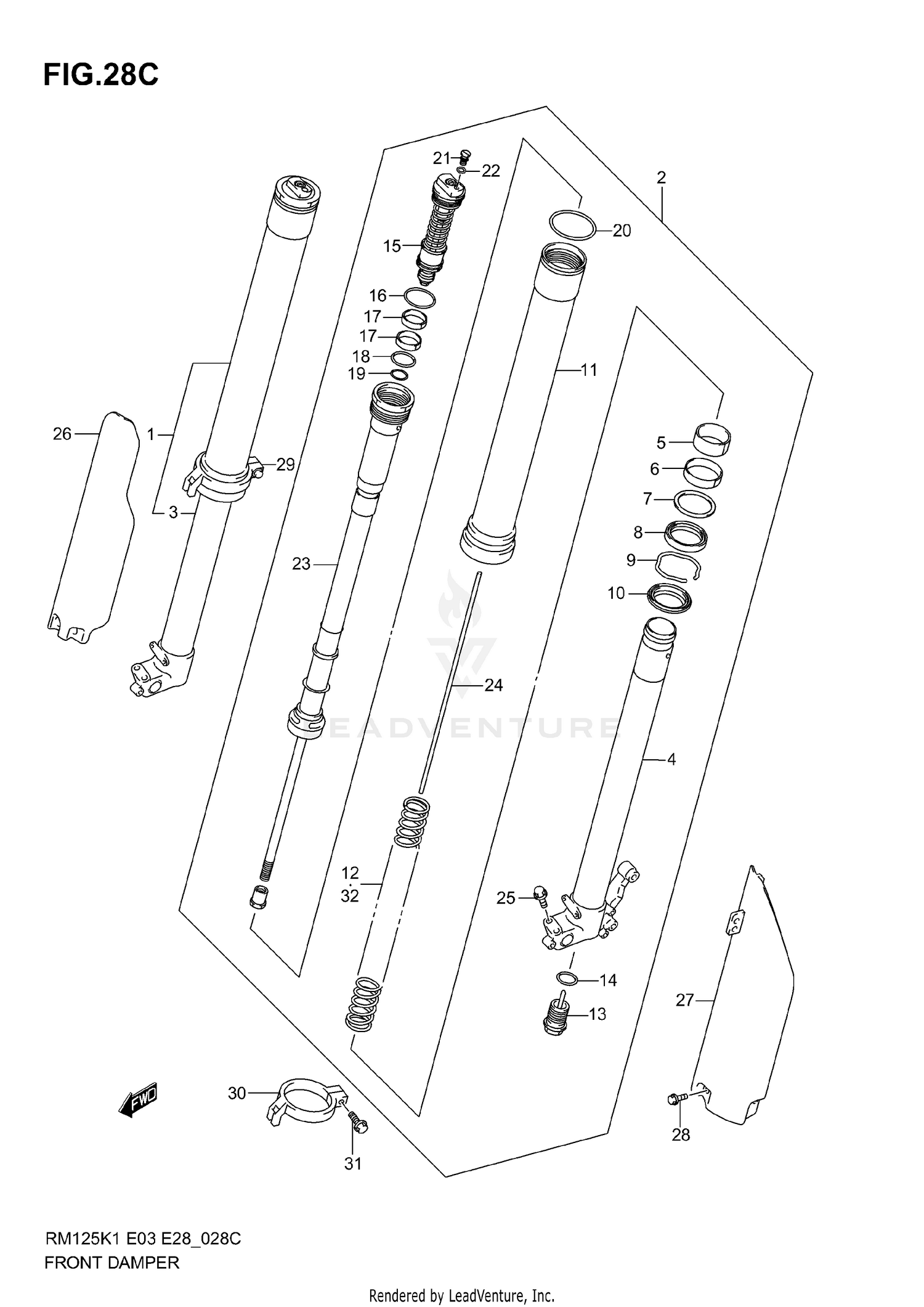 FRONT DAMPER (MODEL K4)