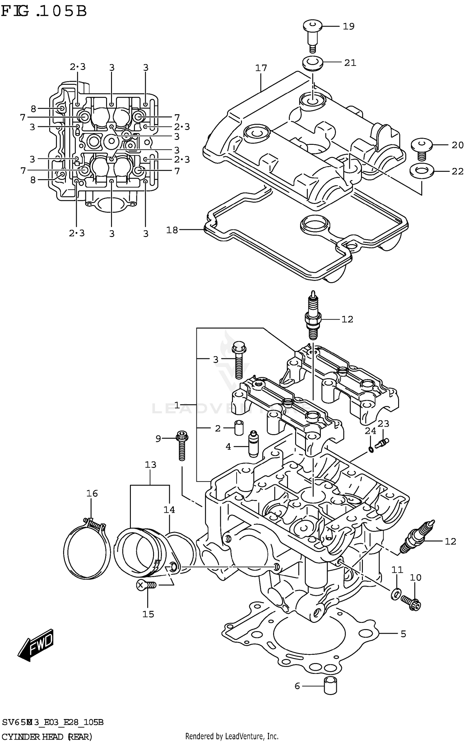 CYLINDER HEAD (REAR)