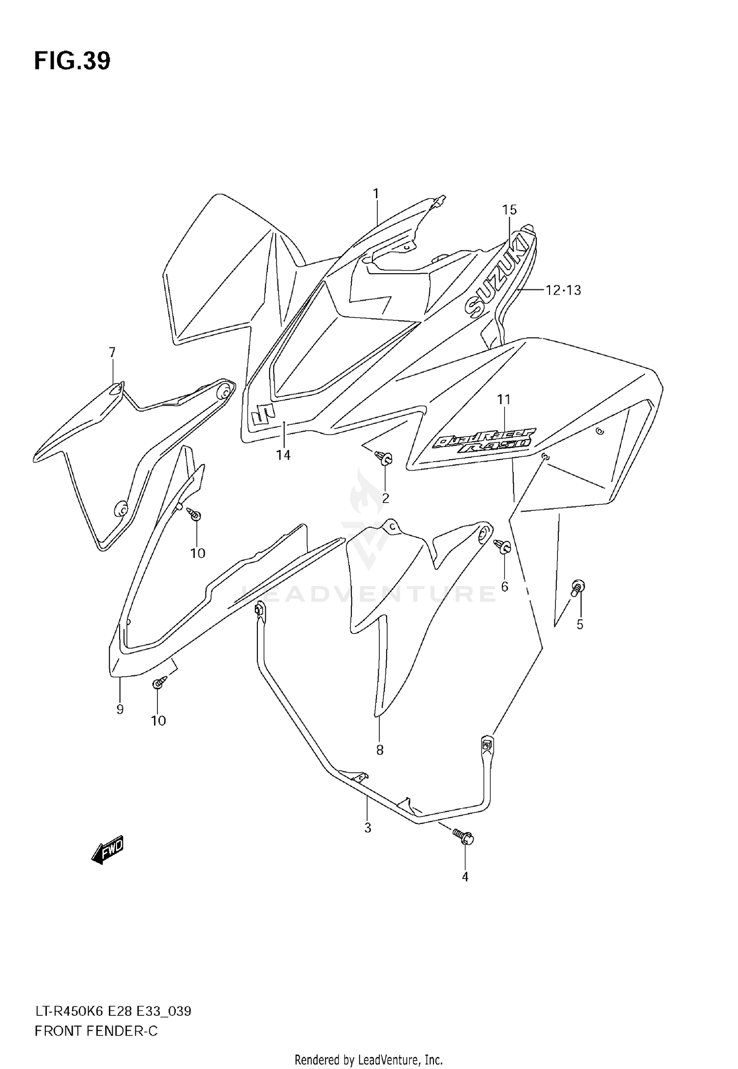 FRONT FENDER (MODEL K6)
