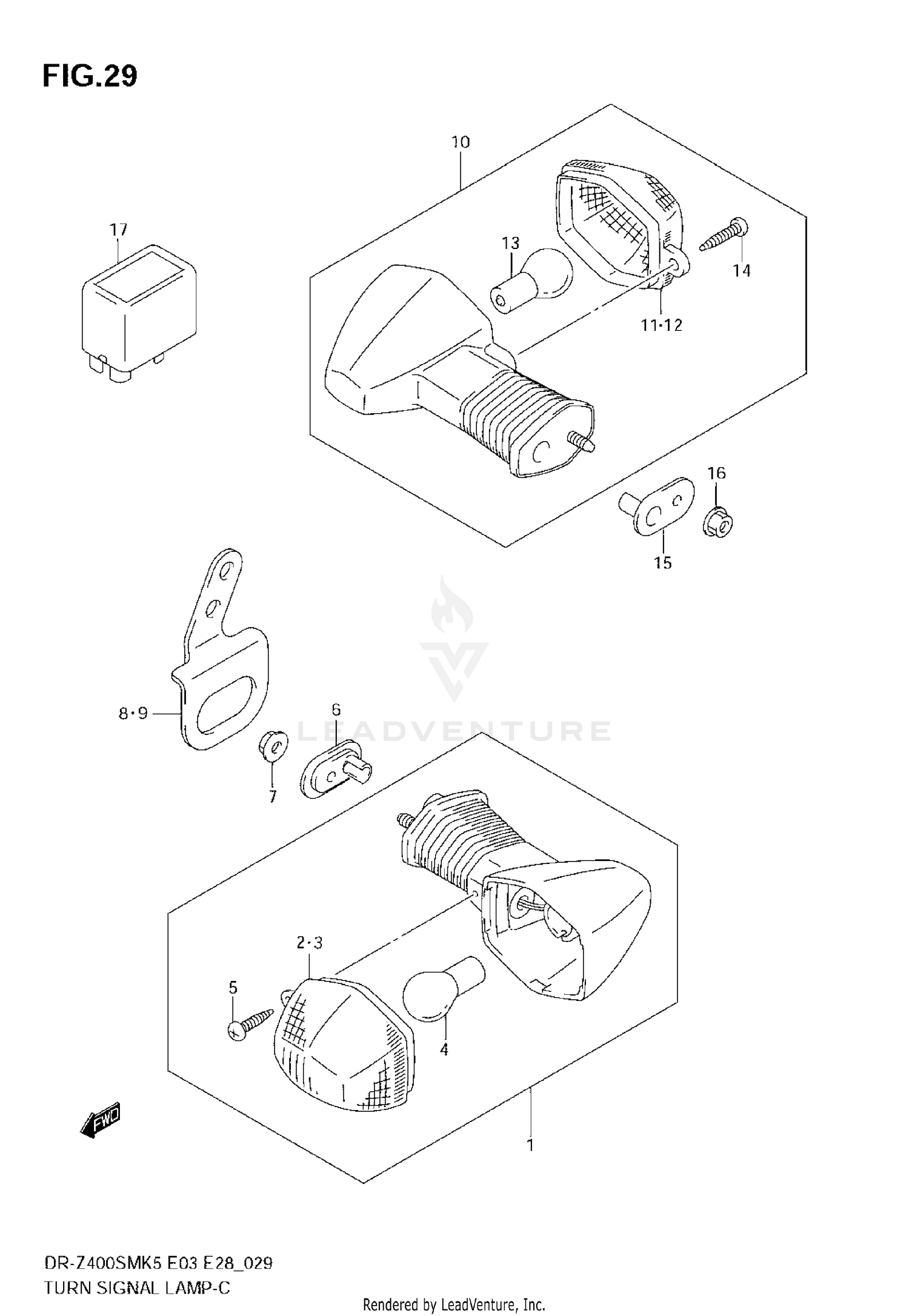 TURN SIGNAL LAMP (MODEL K5)