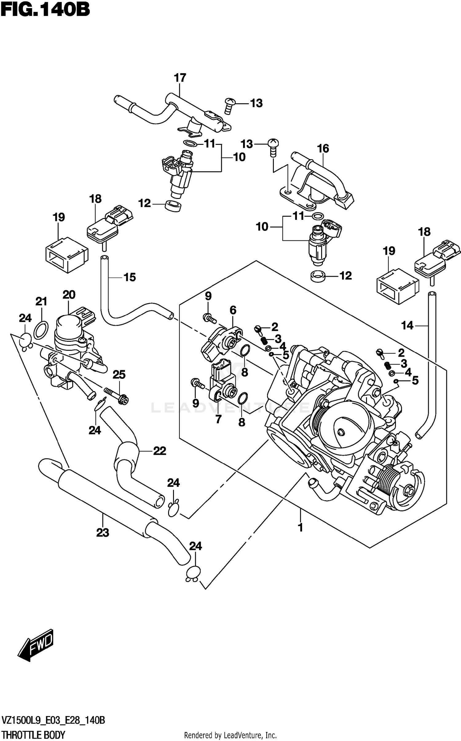 THROTTLE BODY (E28)