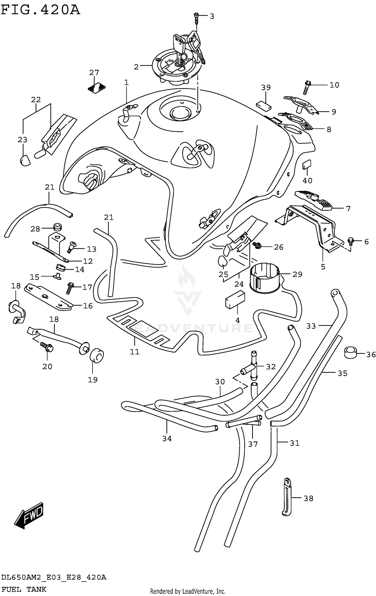 FUEL TANK (DL650AM2 E03)