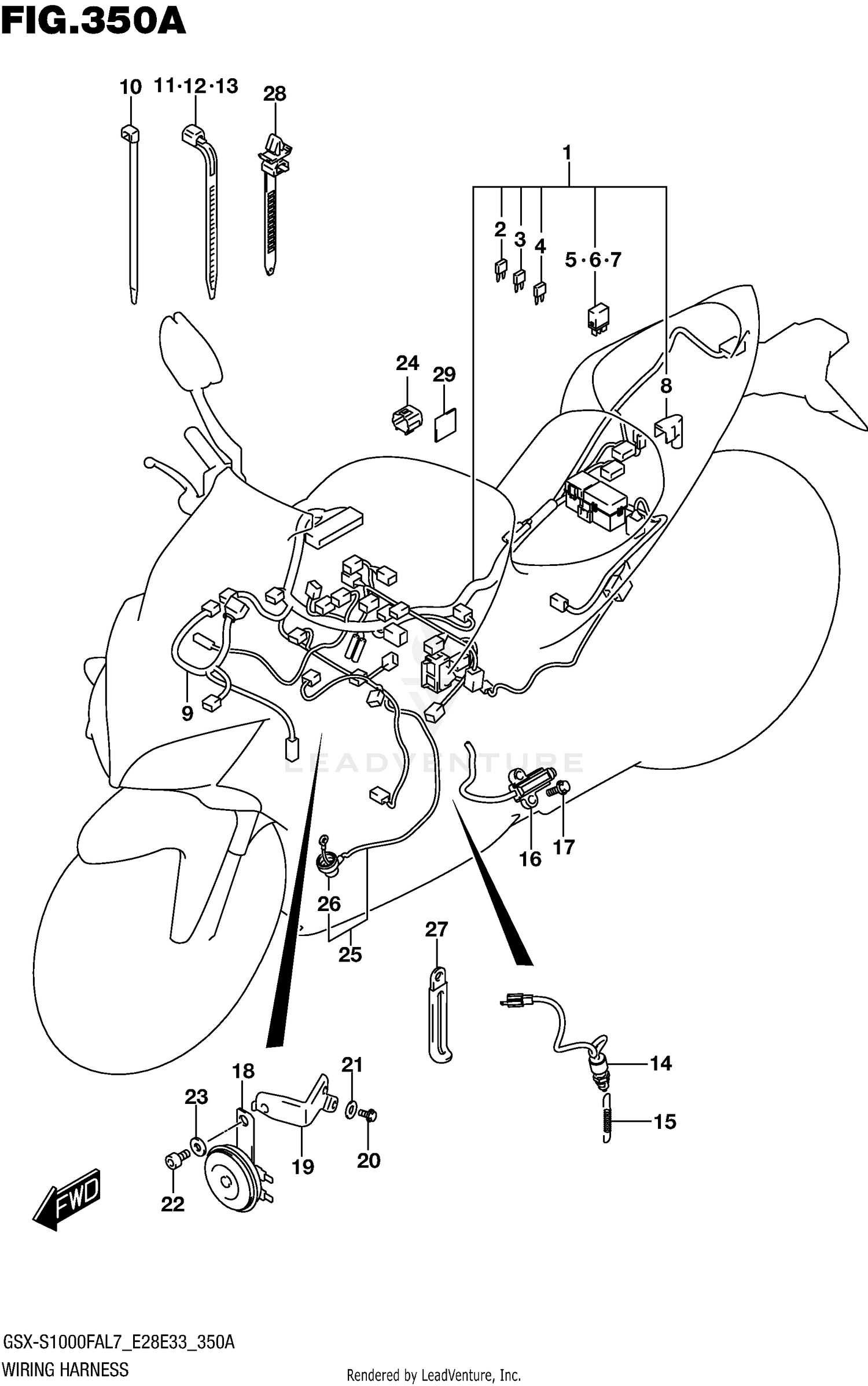 WIRING HARNESS (GSX-S1000FAL7 E28)