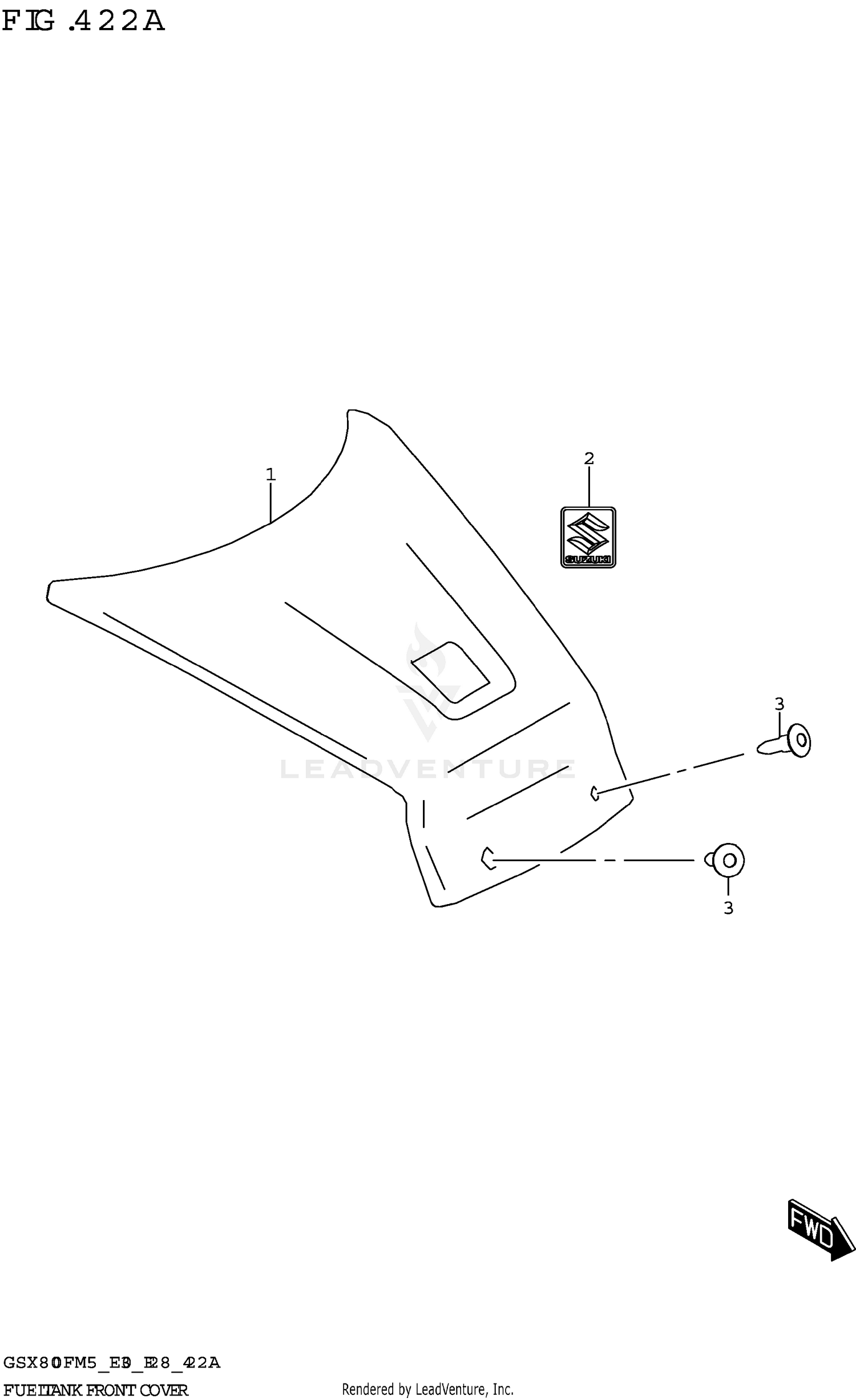 FUEL TANK FRONT COVER