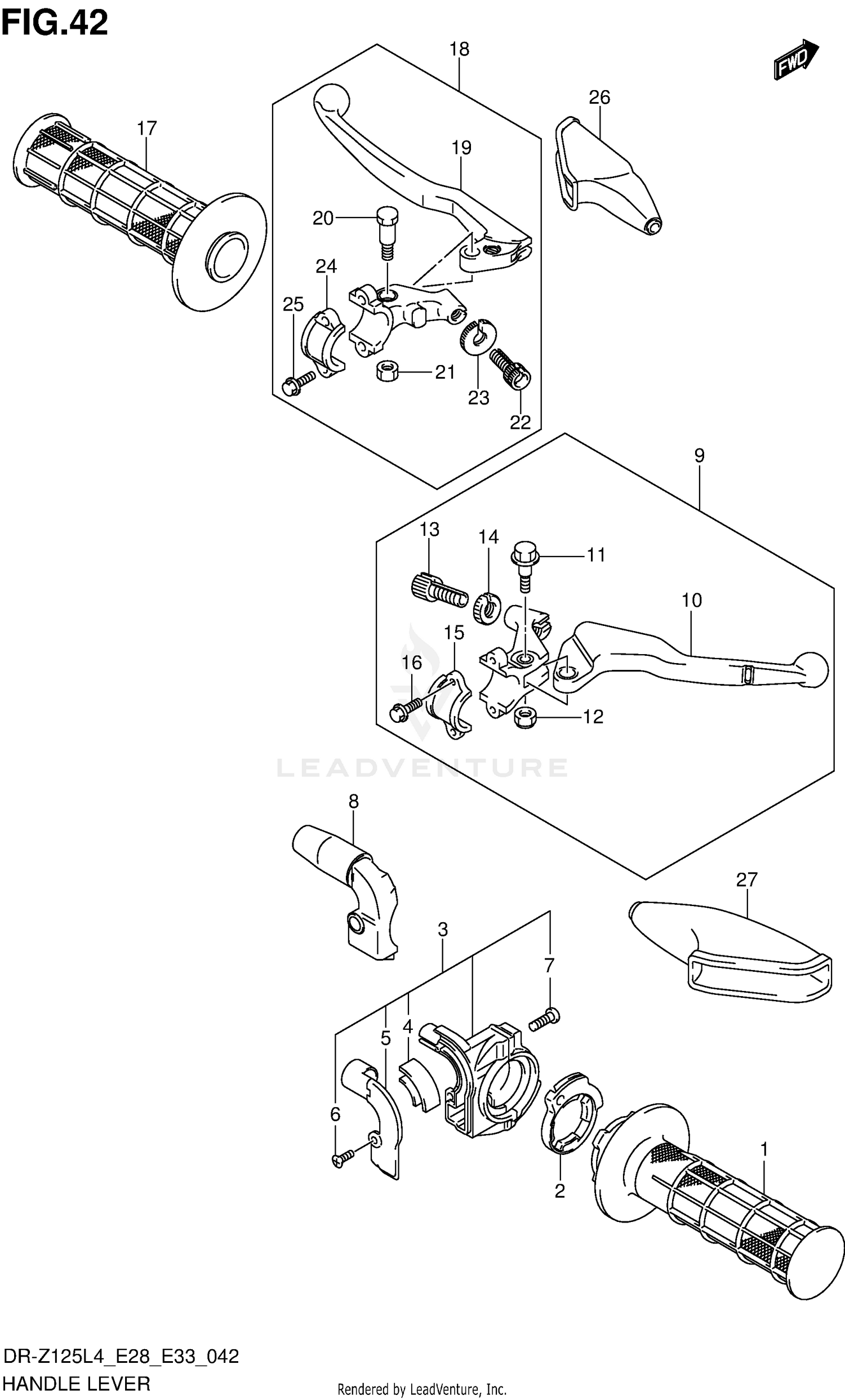 HANDLE LEVER (DR-Z125L4 E33)