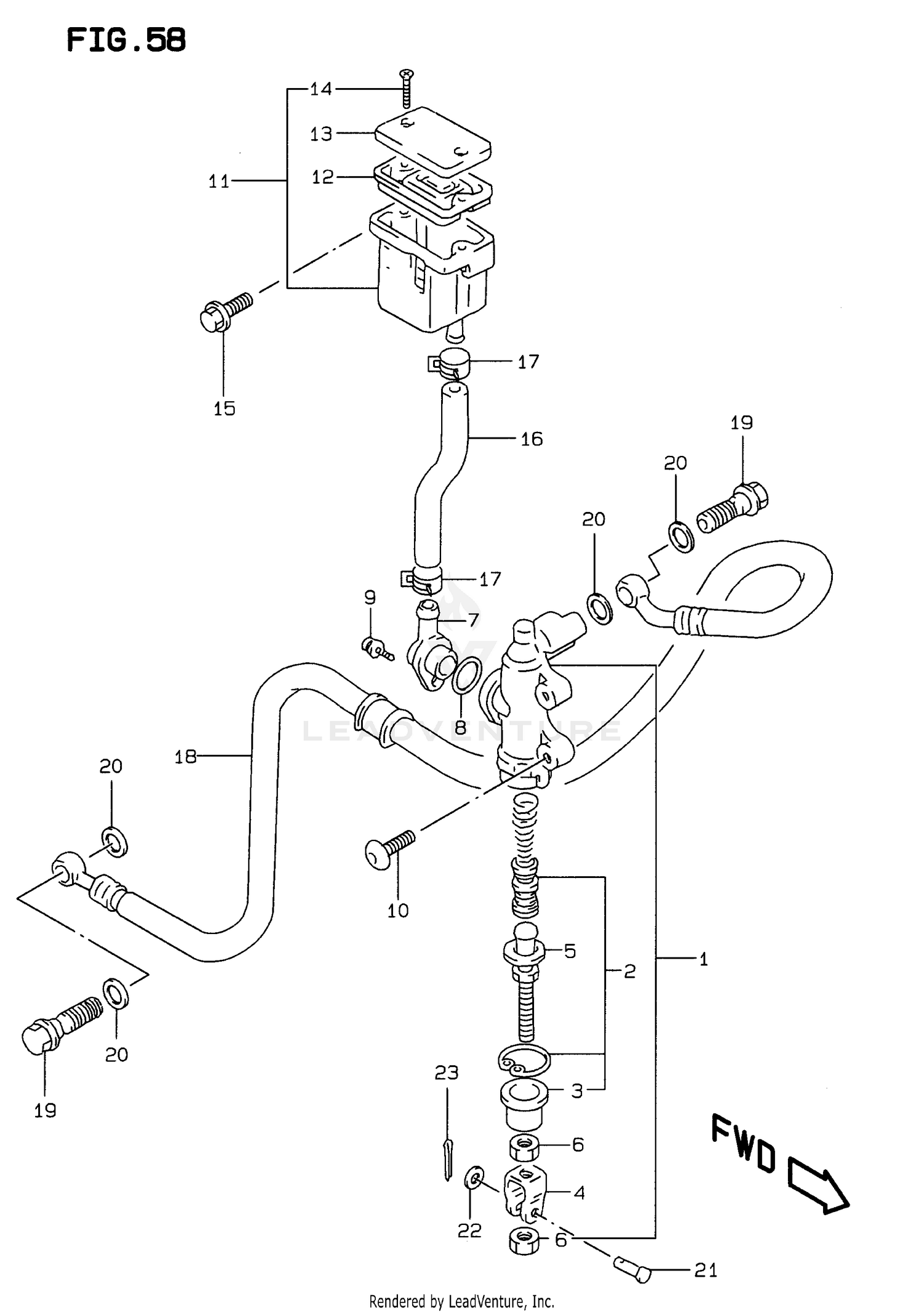 REAR MASTER CYLINDER