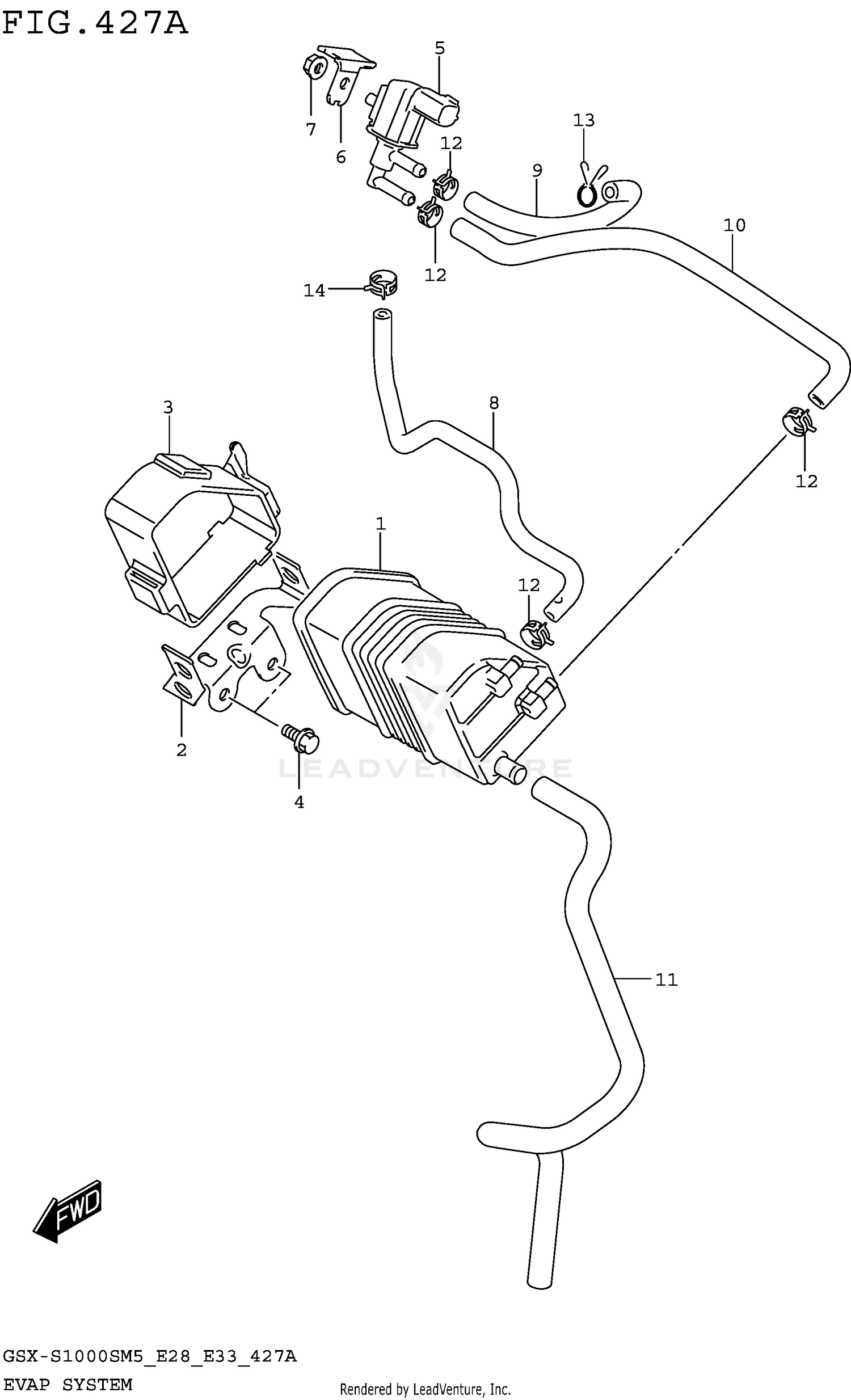 EVAP SYSTEM (GSX-S1000SRQM5_E33)