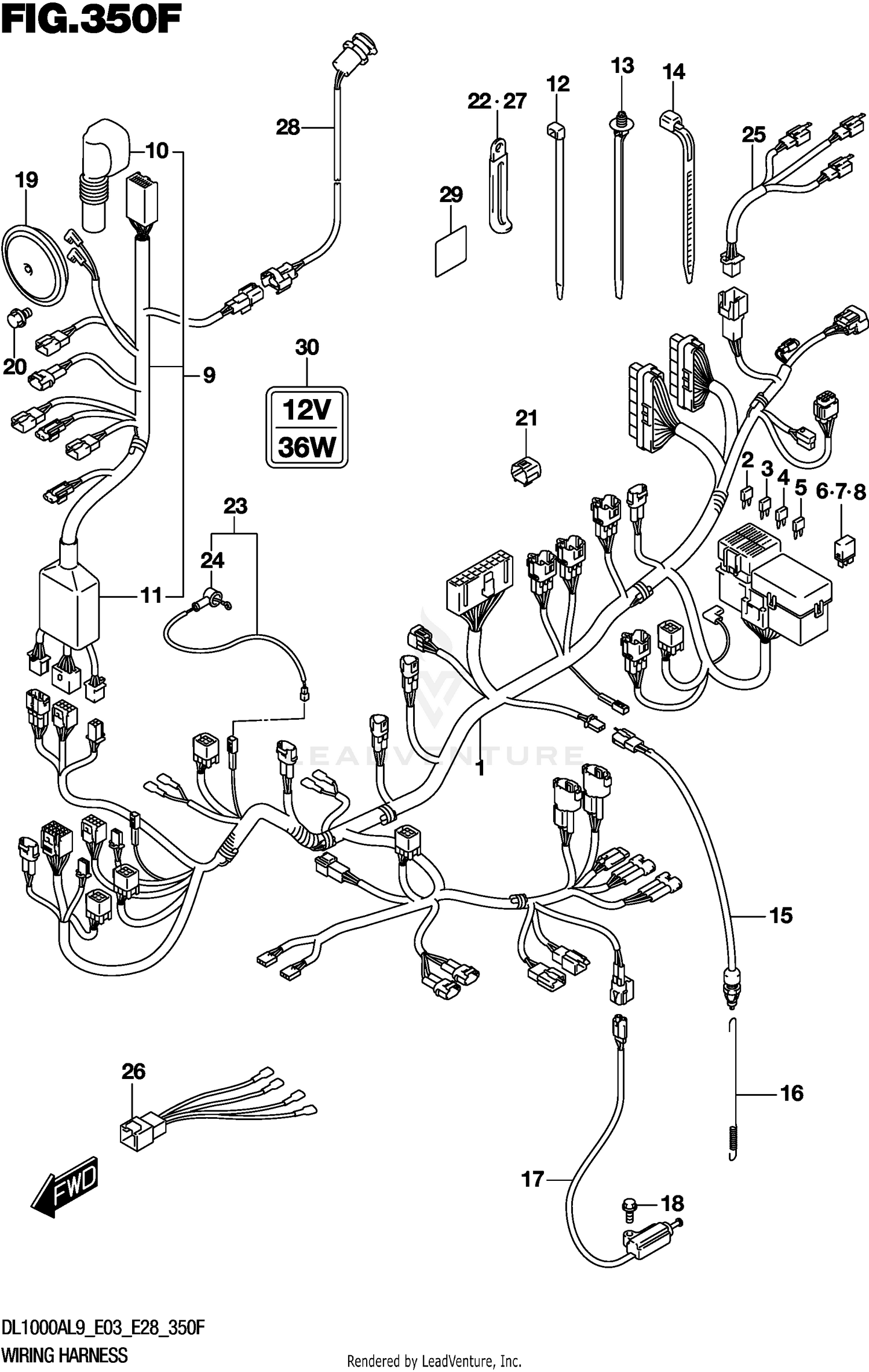 WIRING HARNESS (DL1000AL9 E33)