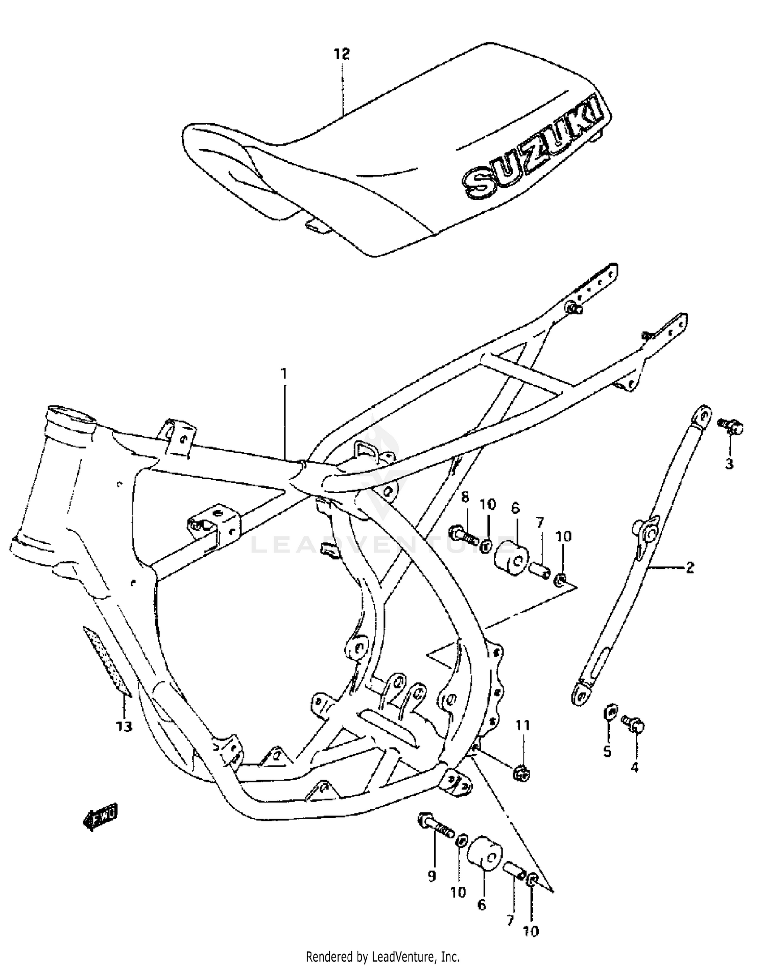 FRAME - SEAT (MODEL P\R\S)