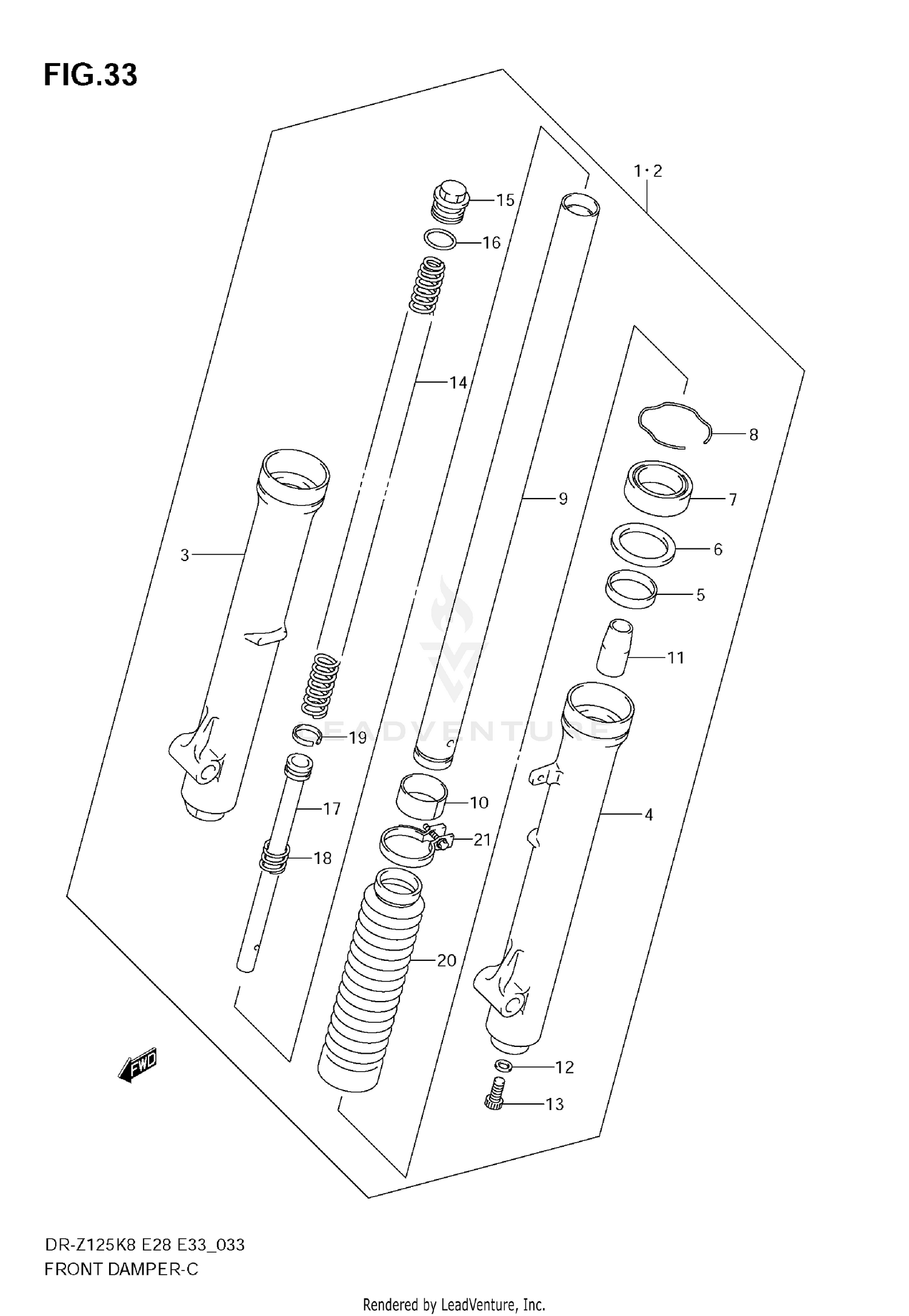 FRONT DAMPER (DR-Z125)