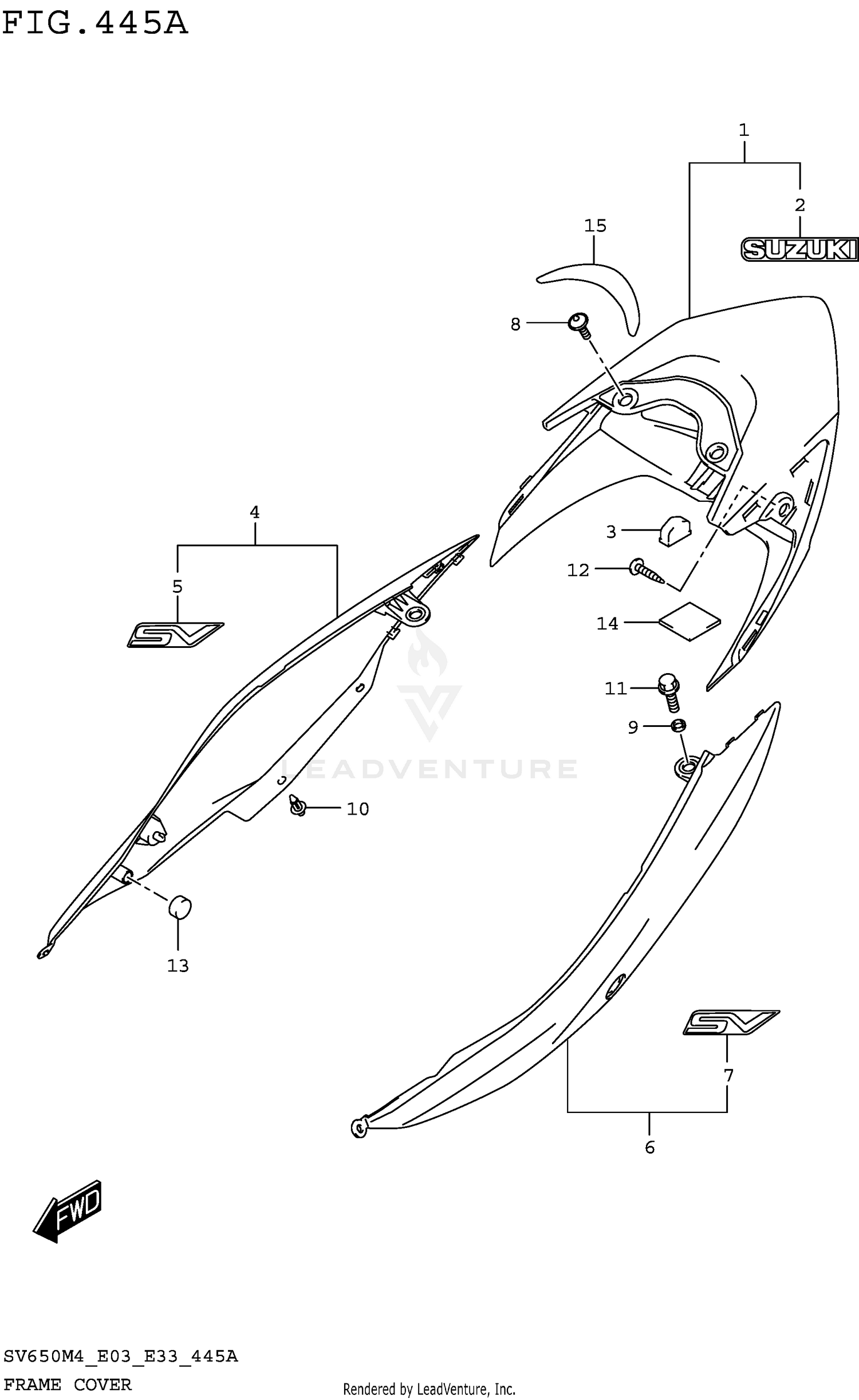 FRAME COVER (SV650M4 E03)