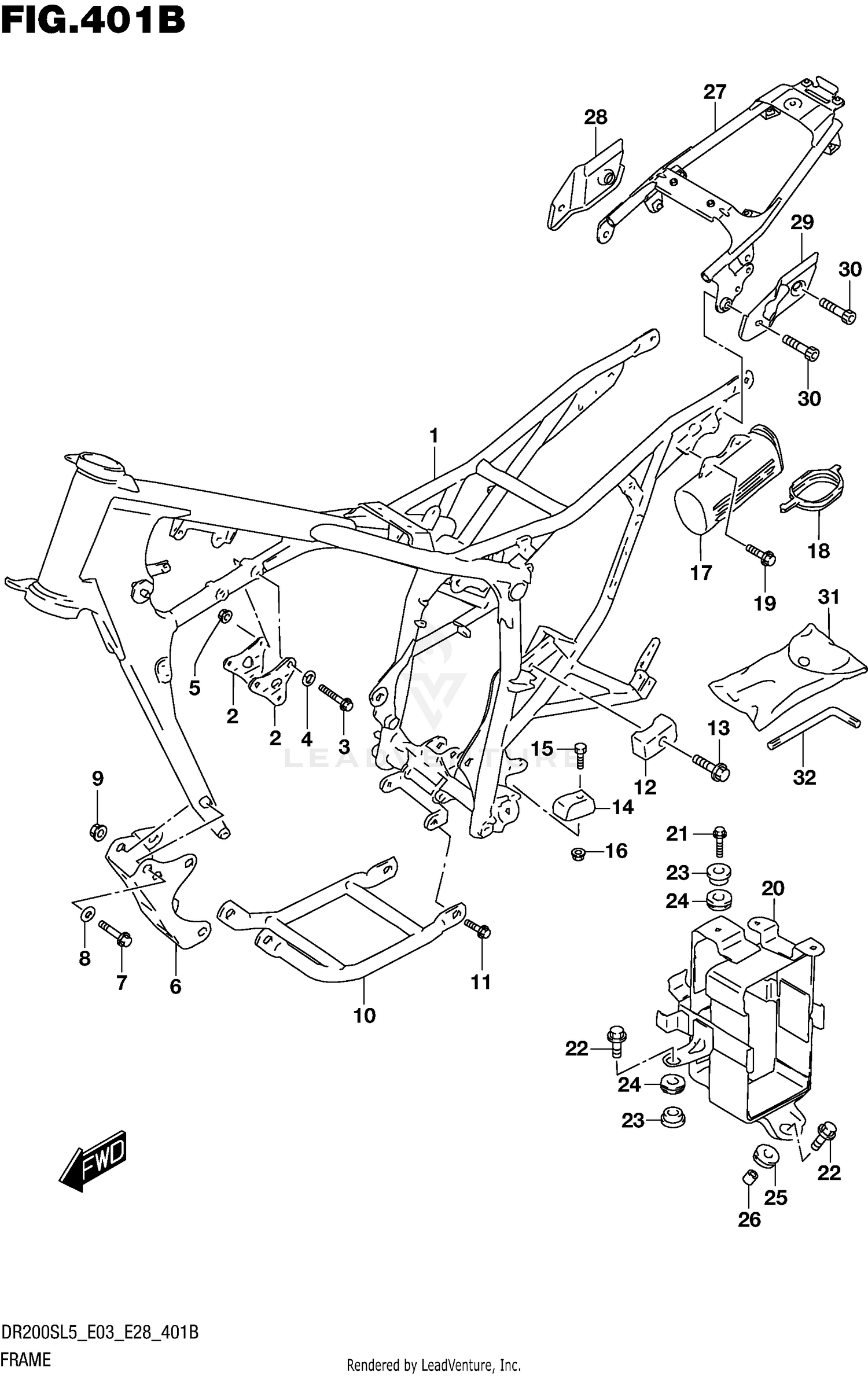 FRAME (DR200SL5 E28)