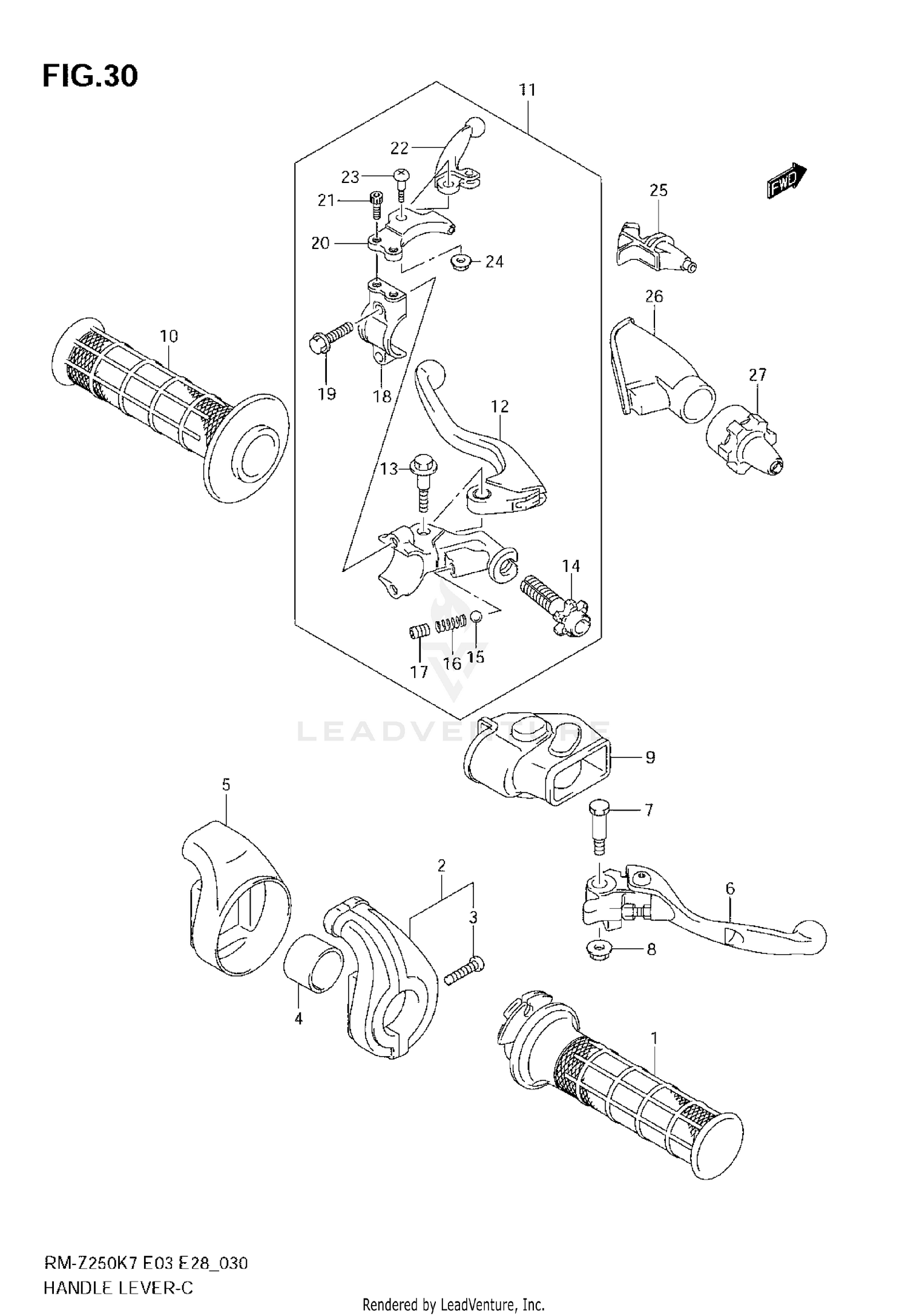 HANDLE LEVER (MODEL K7)