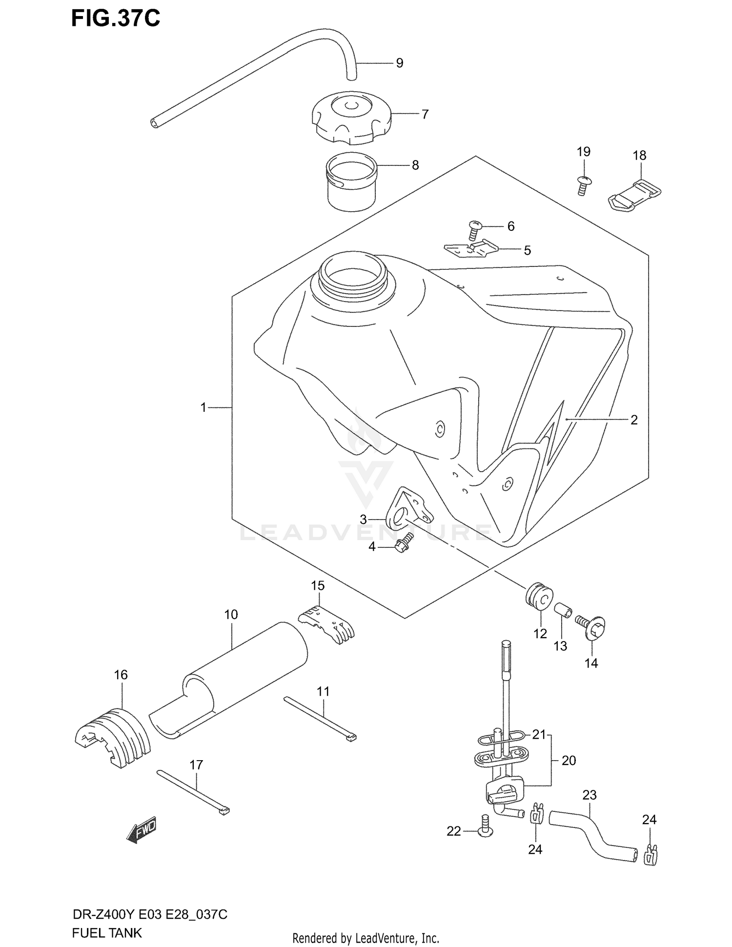 FUEL TANK (MODEL K3)