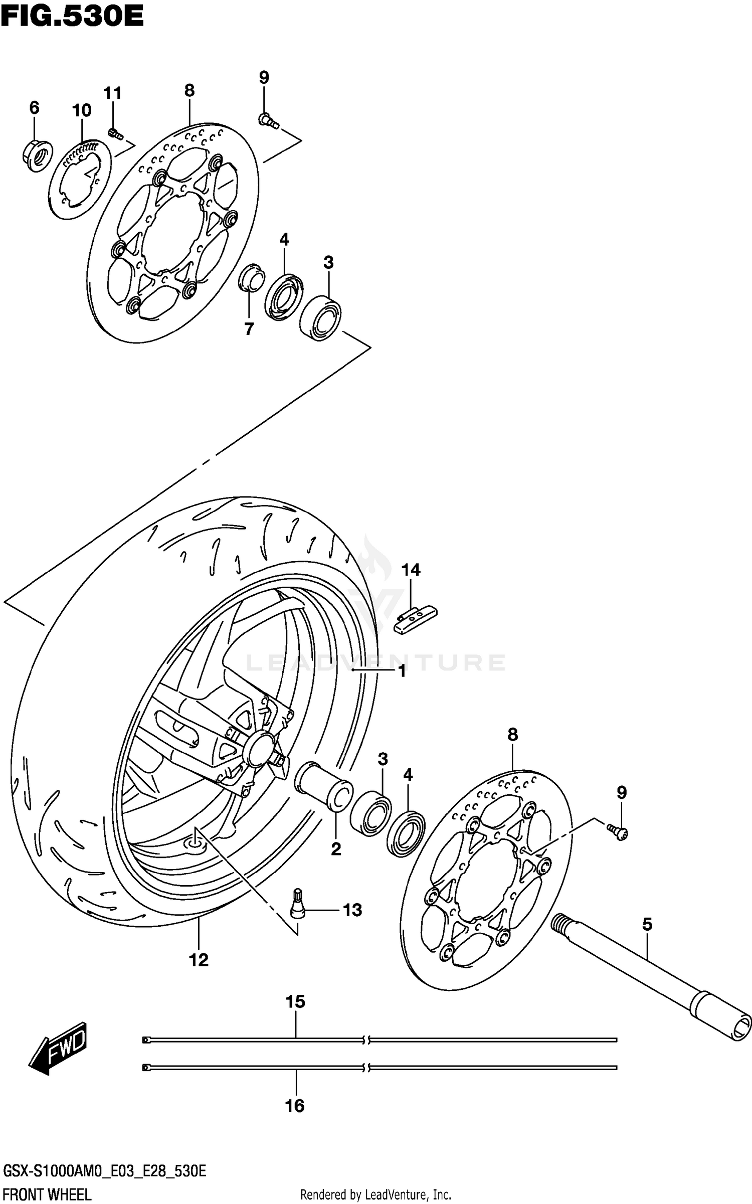 FRONT WHEEL (GSX-S1000ZA)