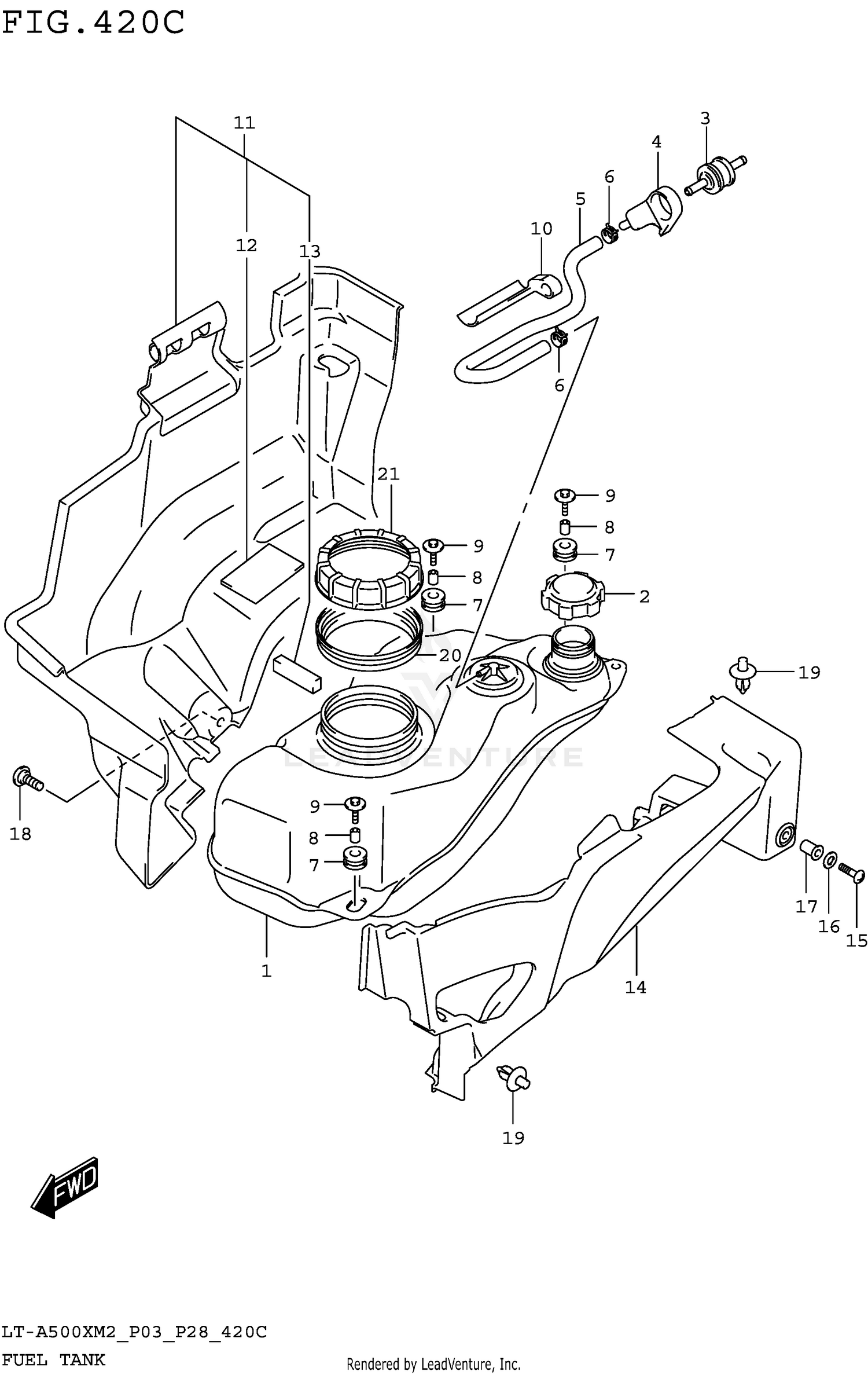 FUEL TANK (LT-A500XM2 P33)