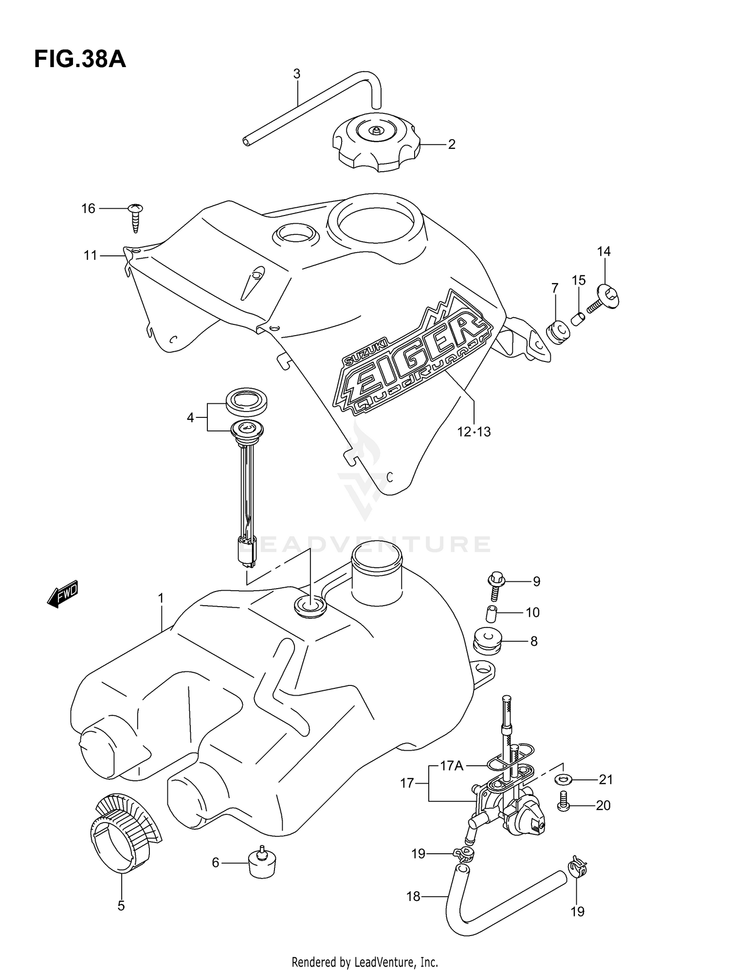 FUEL TANK (MODEL K4/K5/K6)