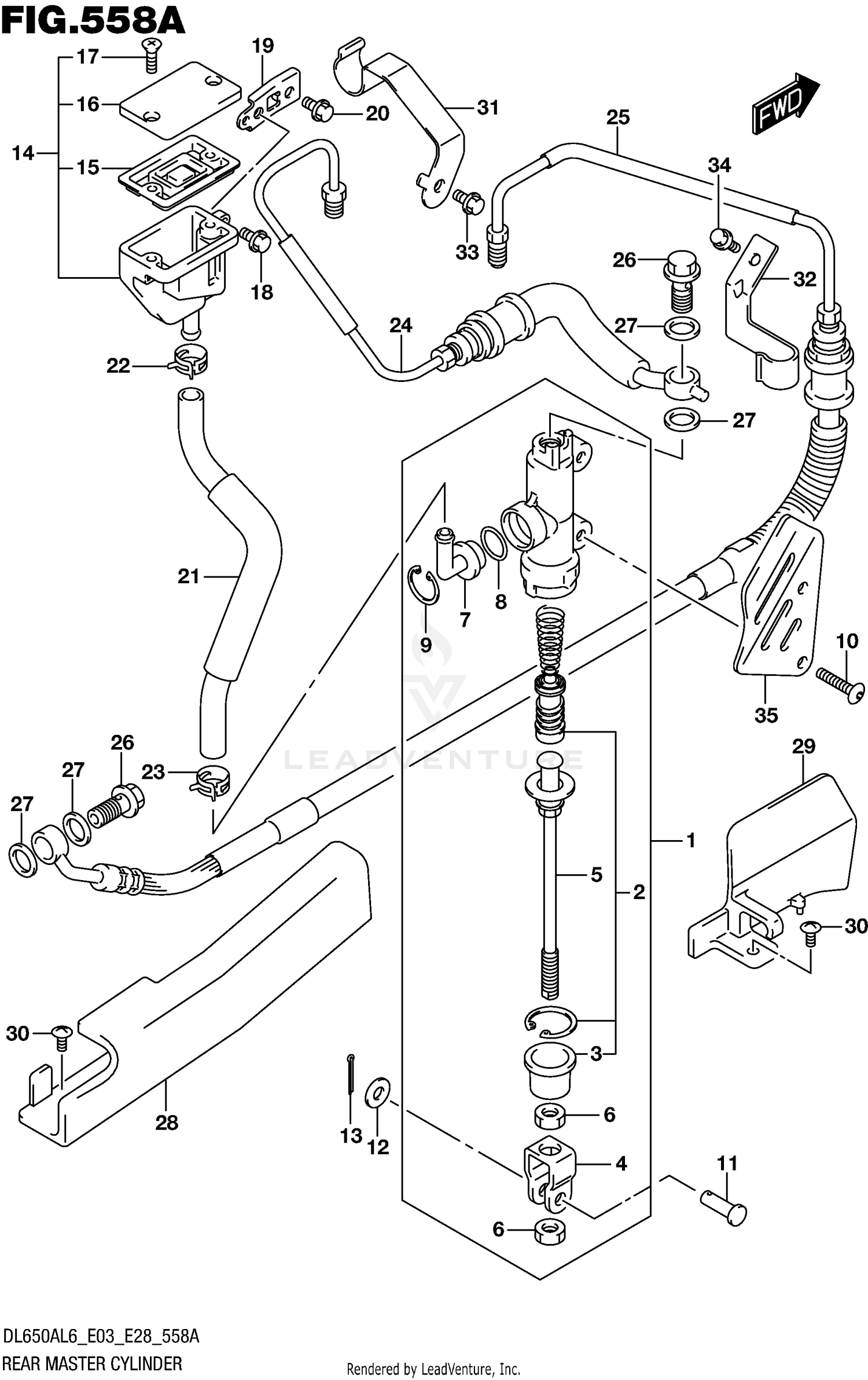 REAR MASTER CYLINDER