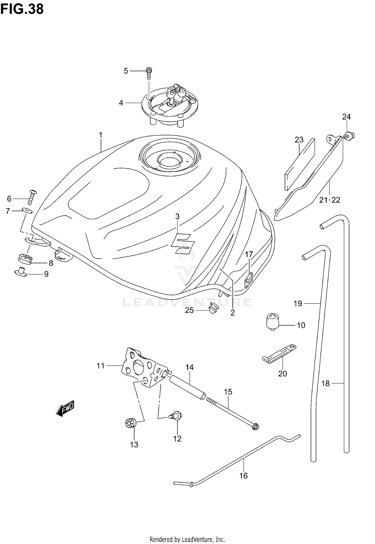 FUEL TANK (MODEL K4)