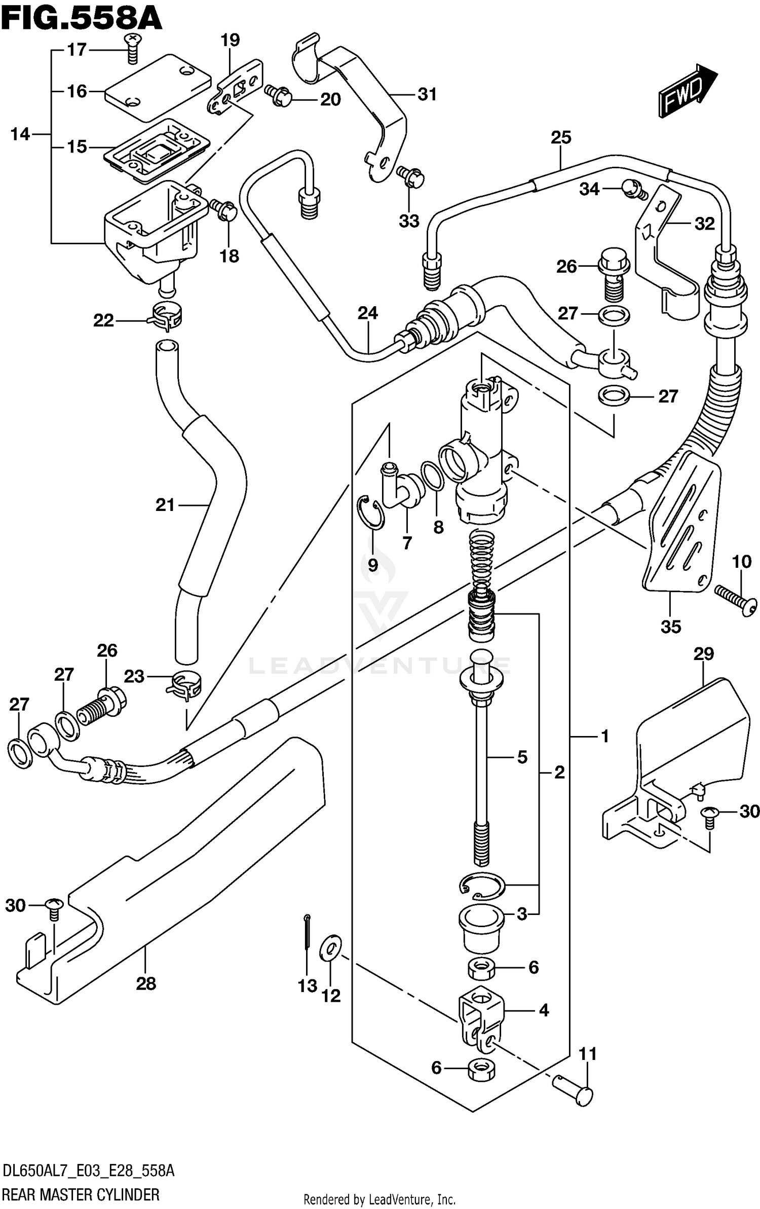 REAR MASTER CYLINDER