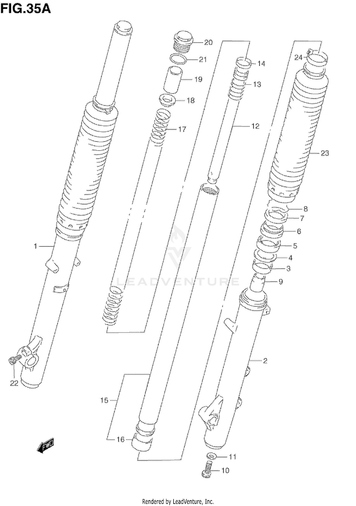 FRONT FORK (MODEL R/S)
