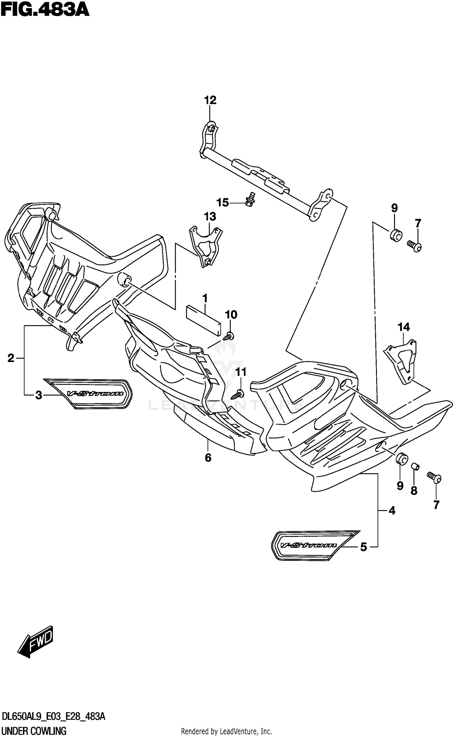 UNDER COWLING (DL650XA)
