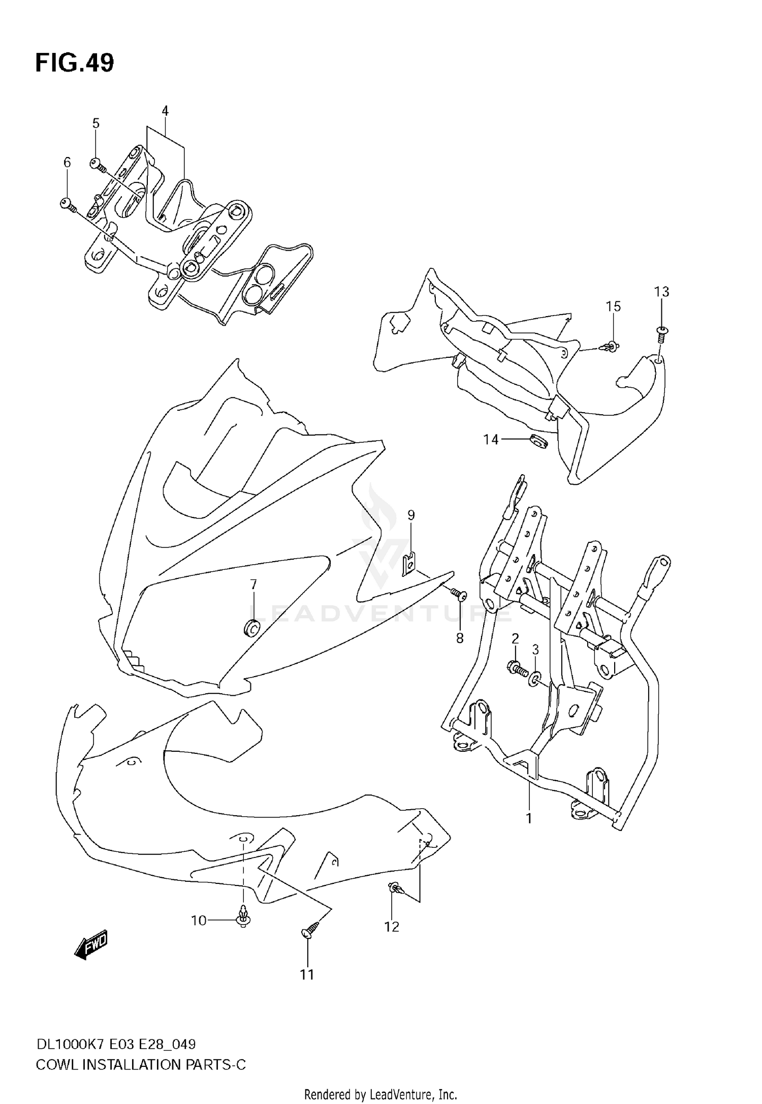 COWL BODY INSTALLATION PARTS