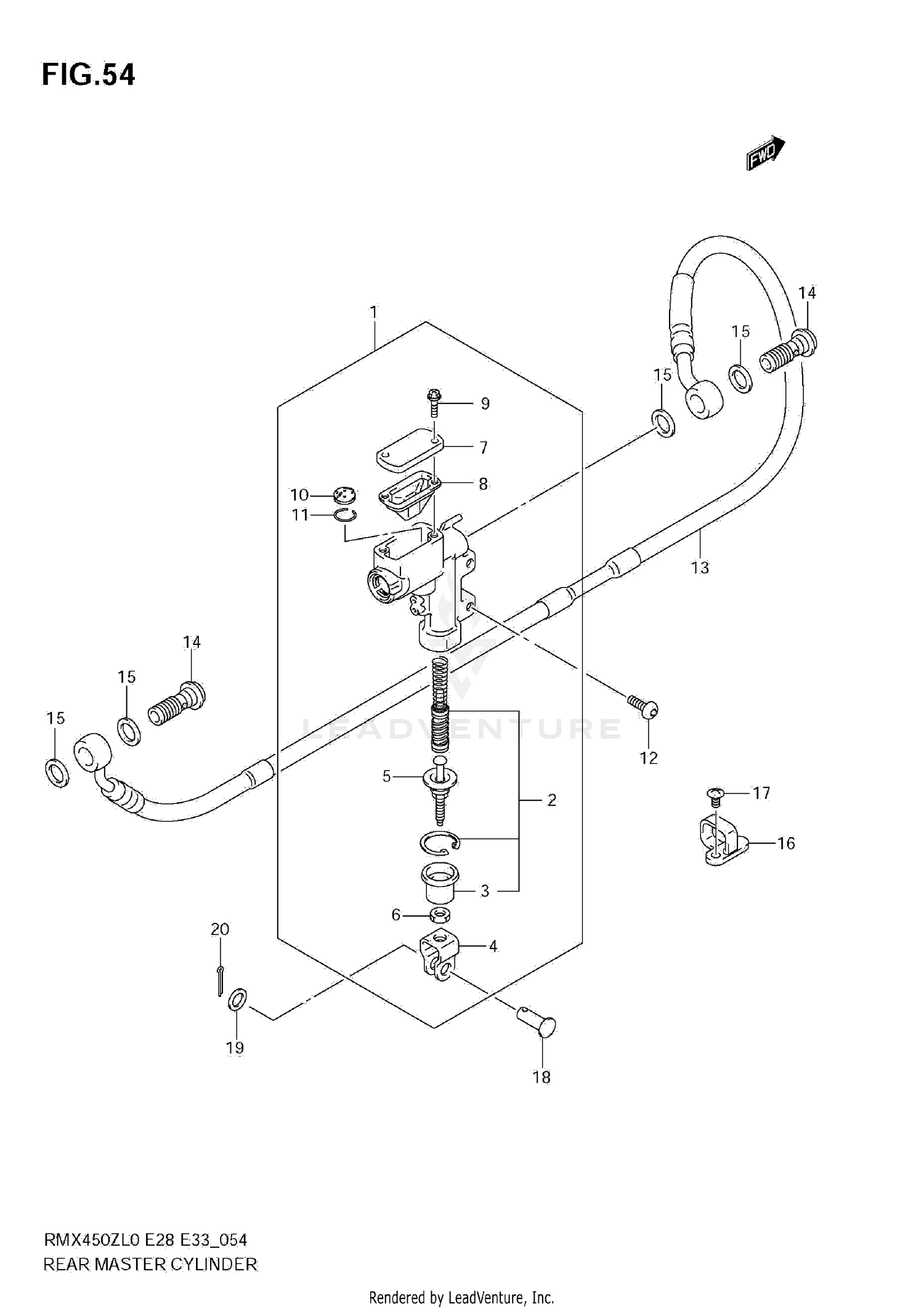 REAR MASTER CYLINDER