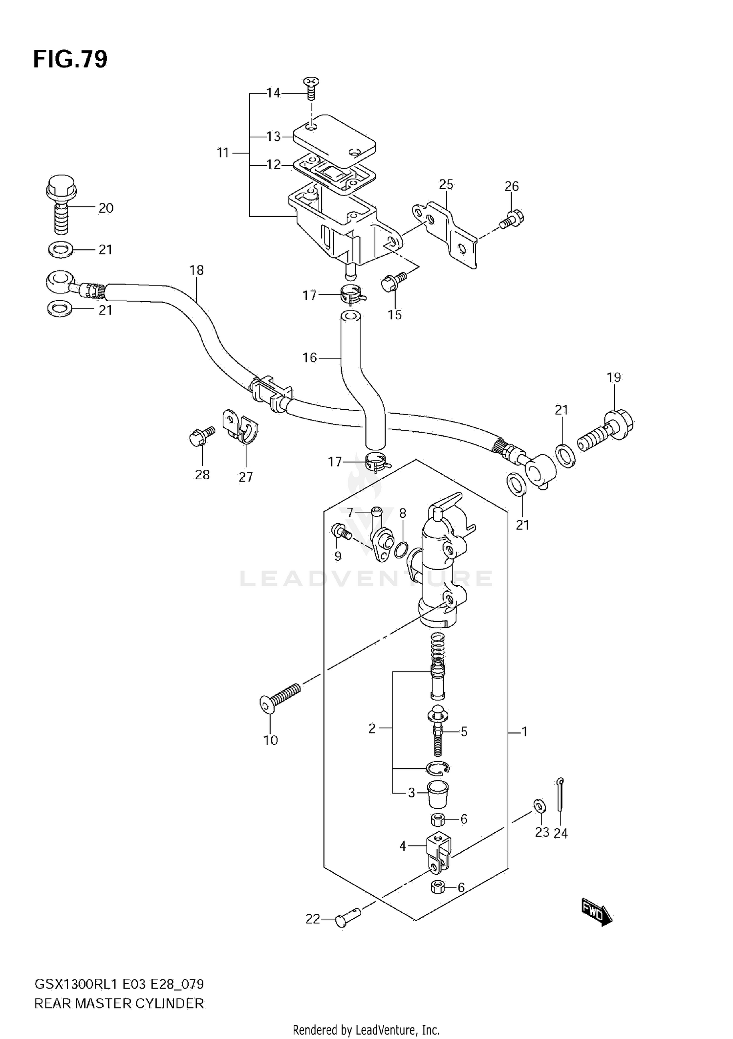 REAR MASTER CYLINDER