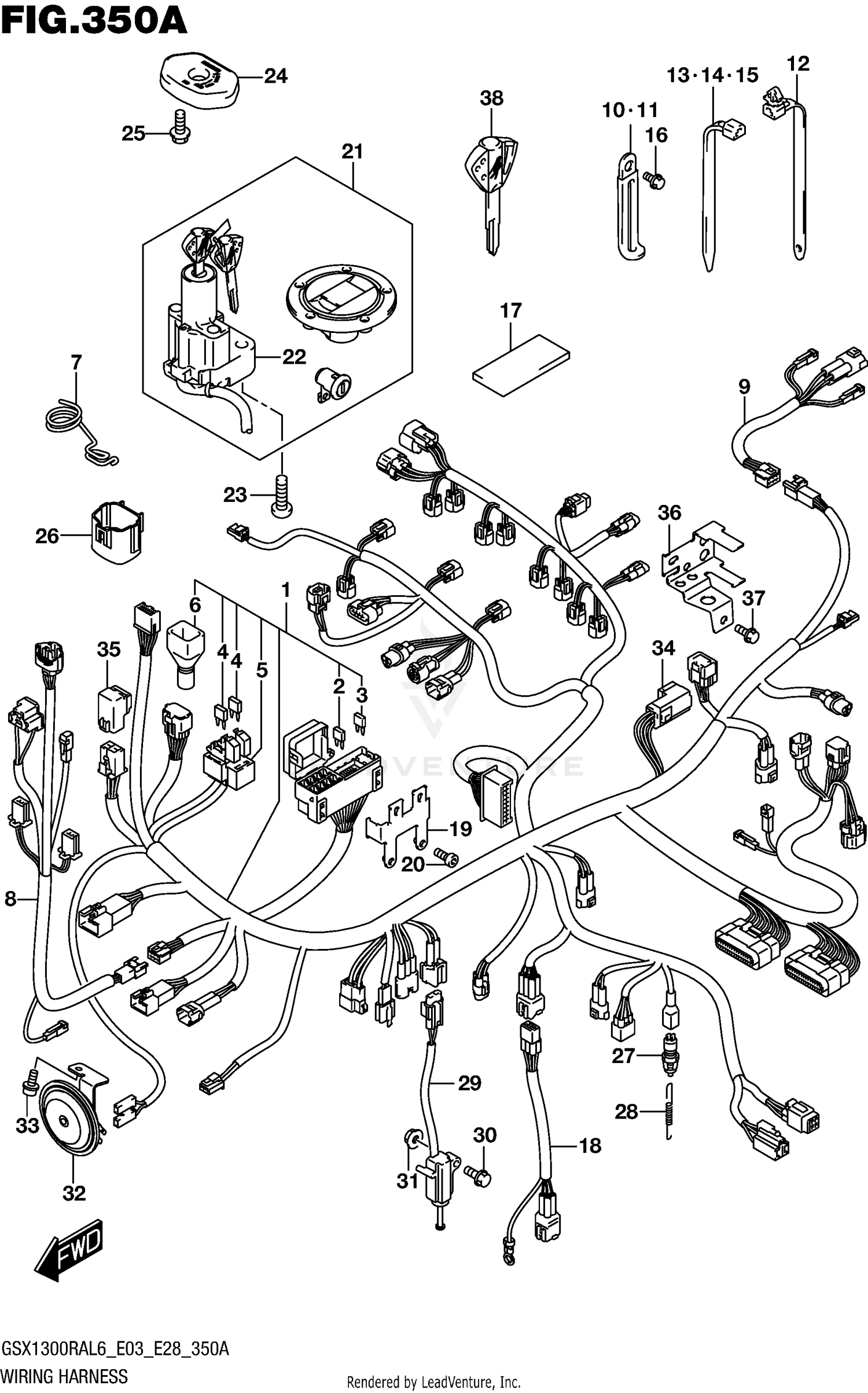 WIRING HARNESS (GSX1300RAL6 E03)