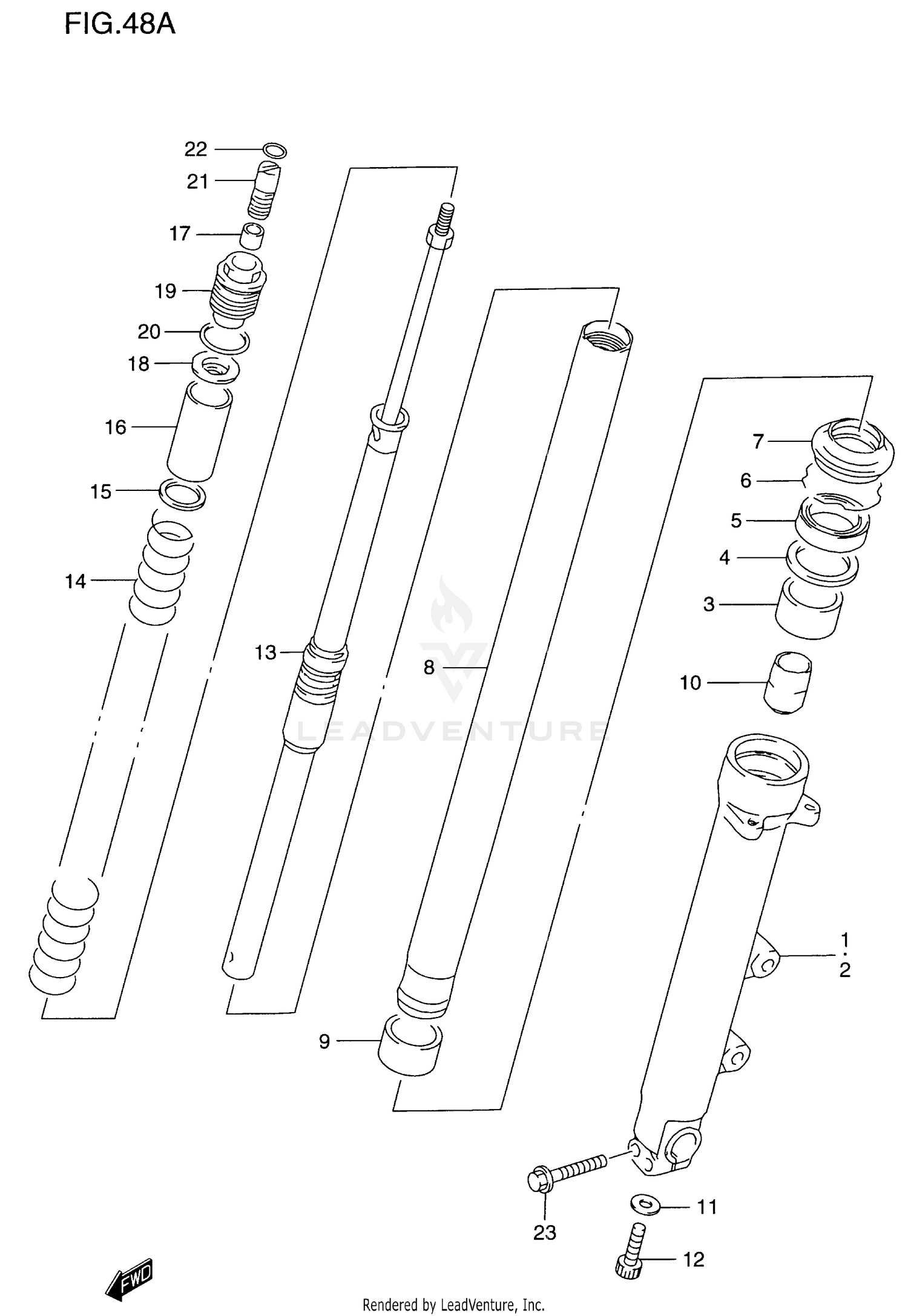 FRONT DAMPER (GSF1200SAV)