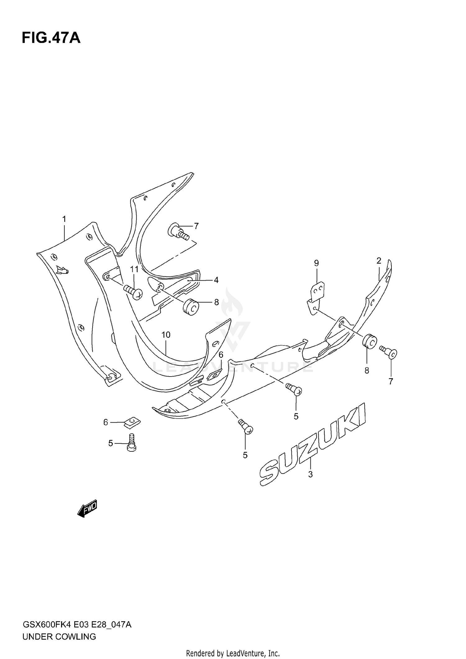 UNDER COWLING (MODEL K6)