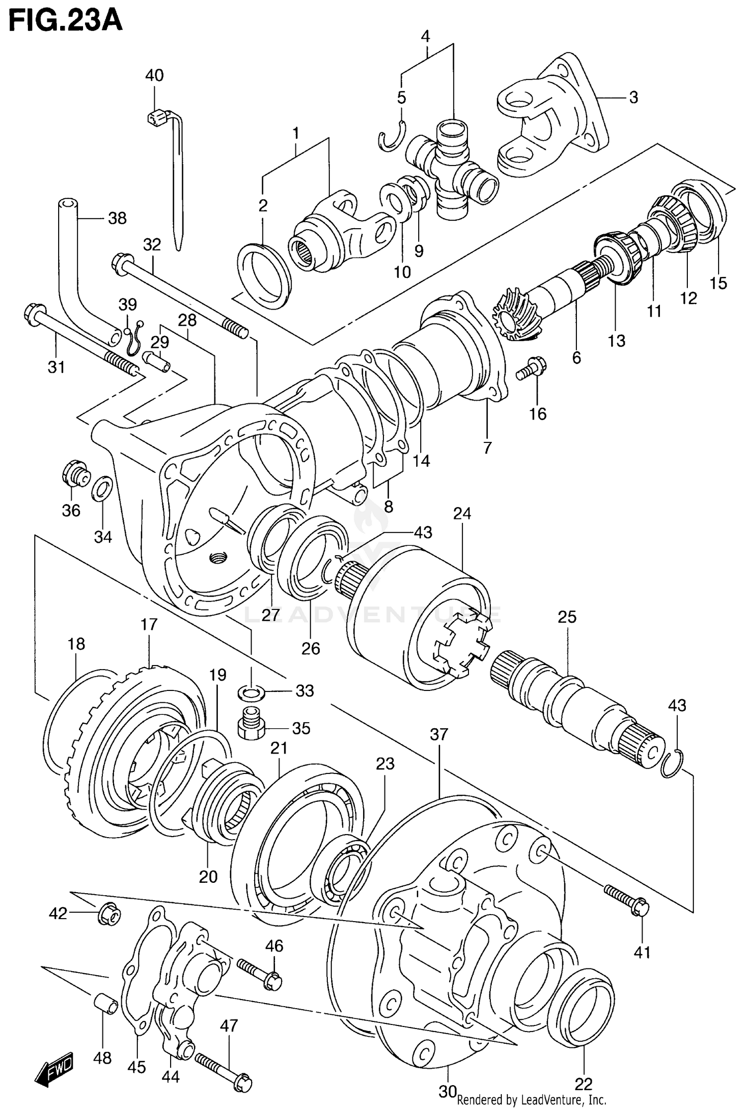 FINAL BEVEL GEAR (FRONT)(MODEL K1)