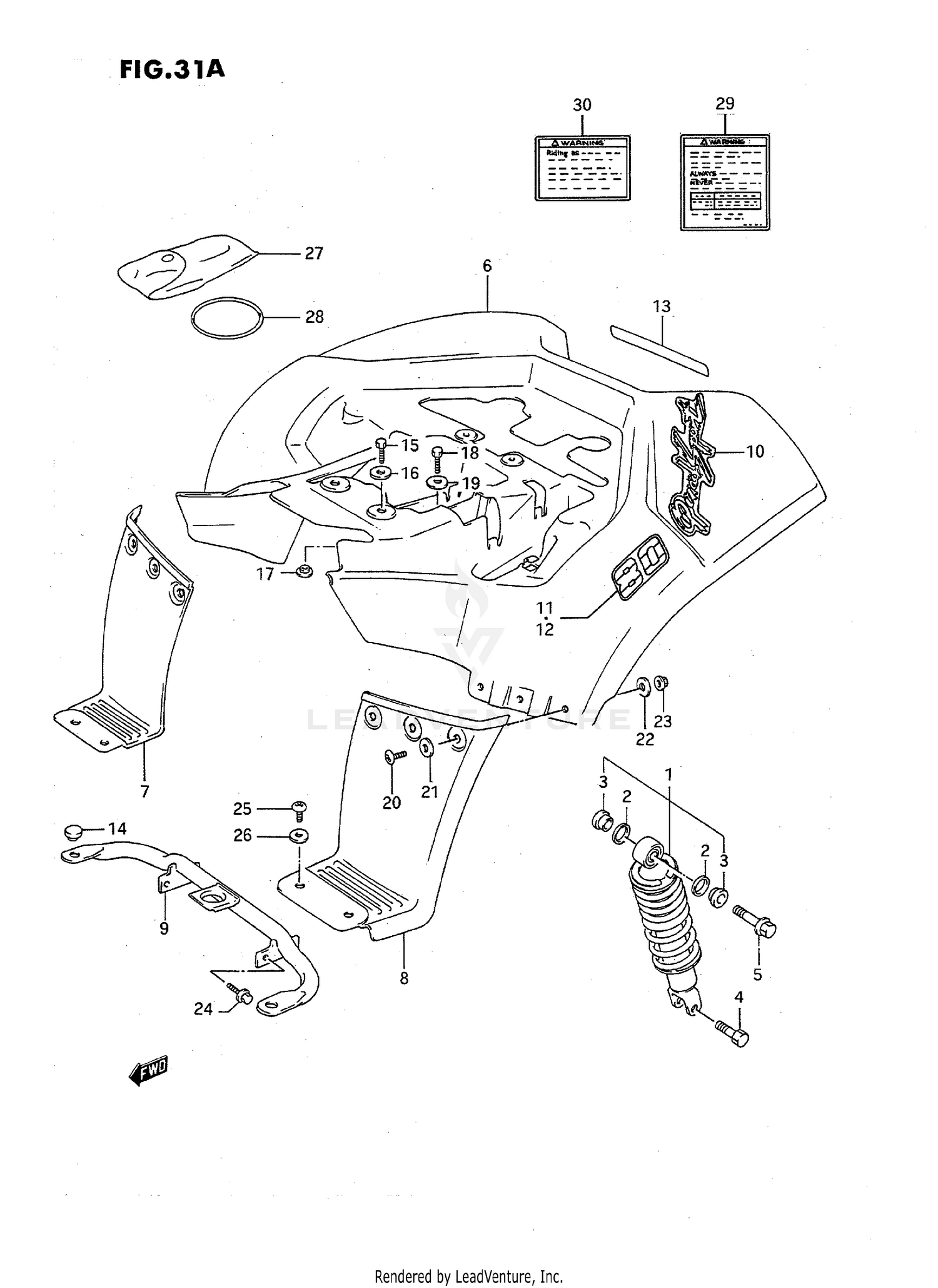 REAR FENDER (MODEL L)