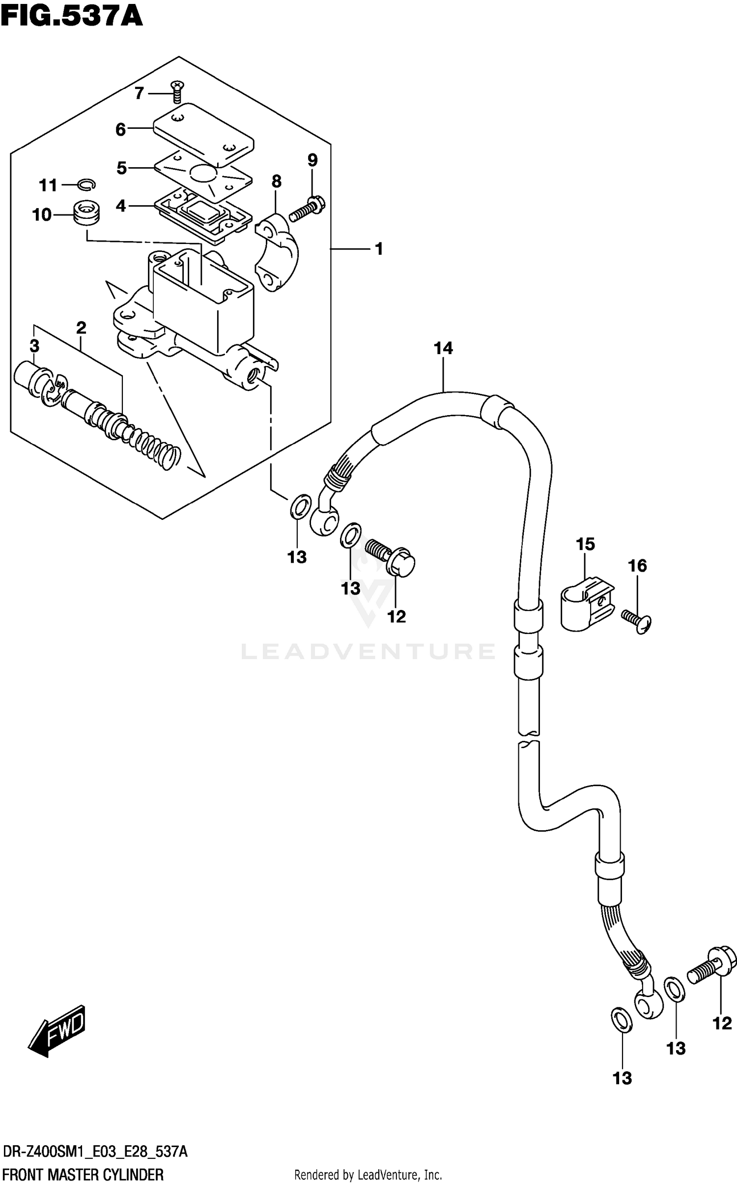 FRONT MASTER CYLINDER (DR-Z400S)