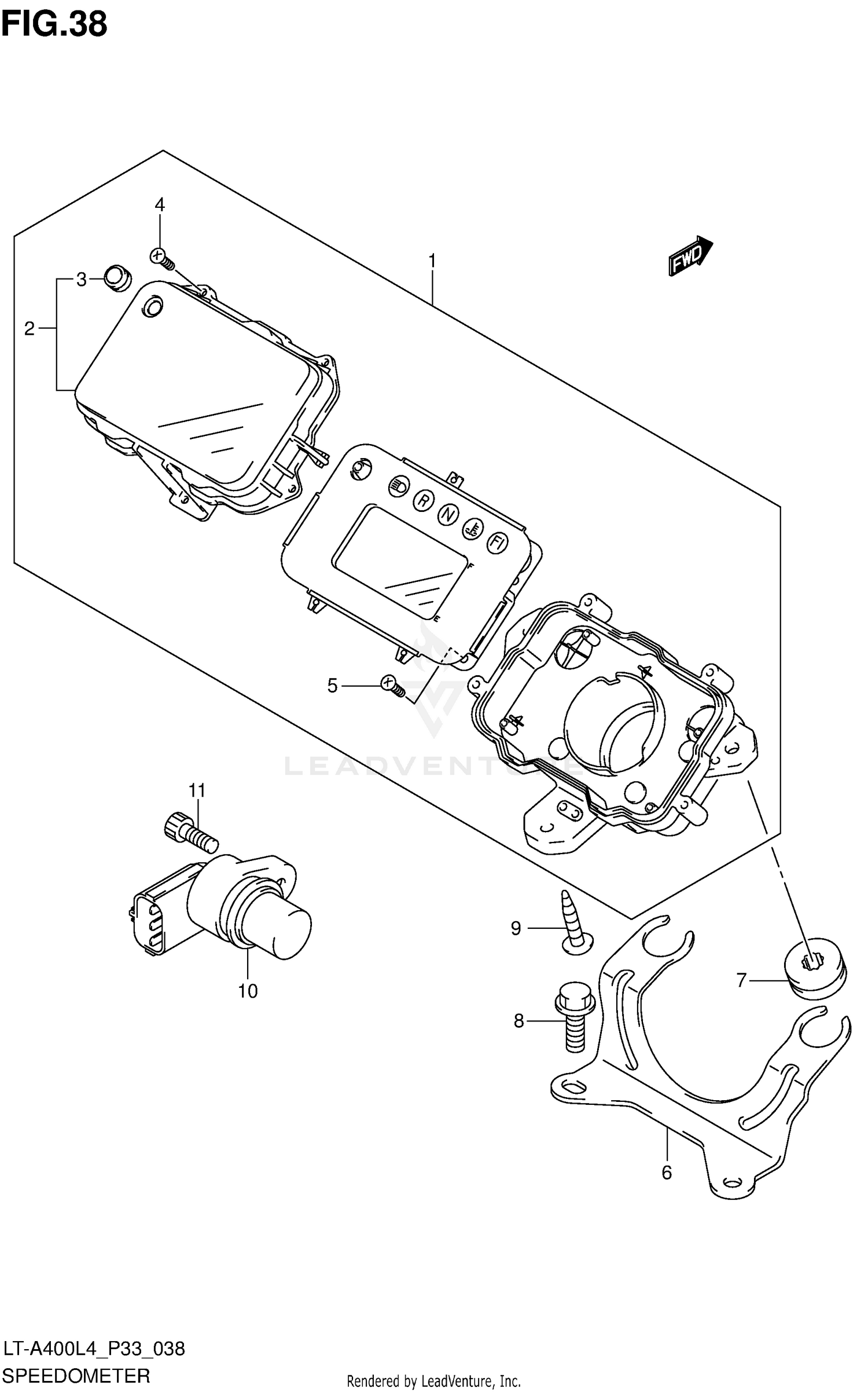 SPEEDOMETER (LT-A400L4 P33)