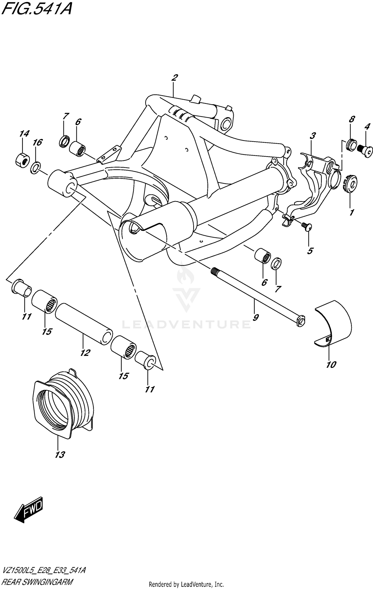 REAR SWINGINGARM