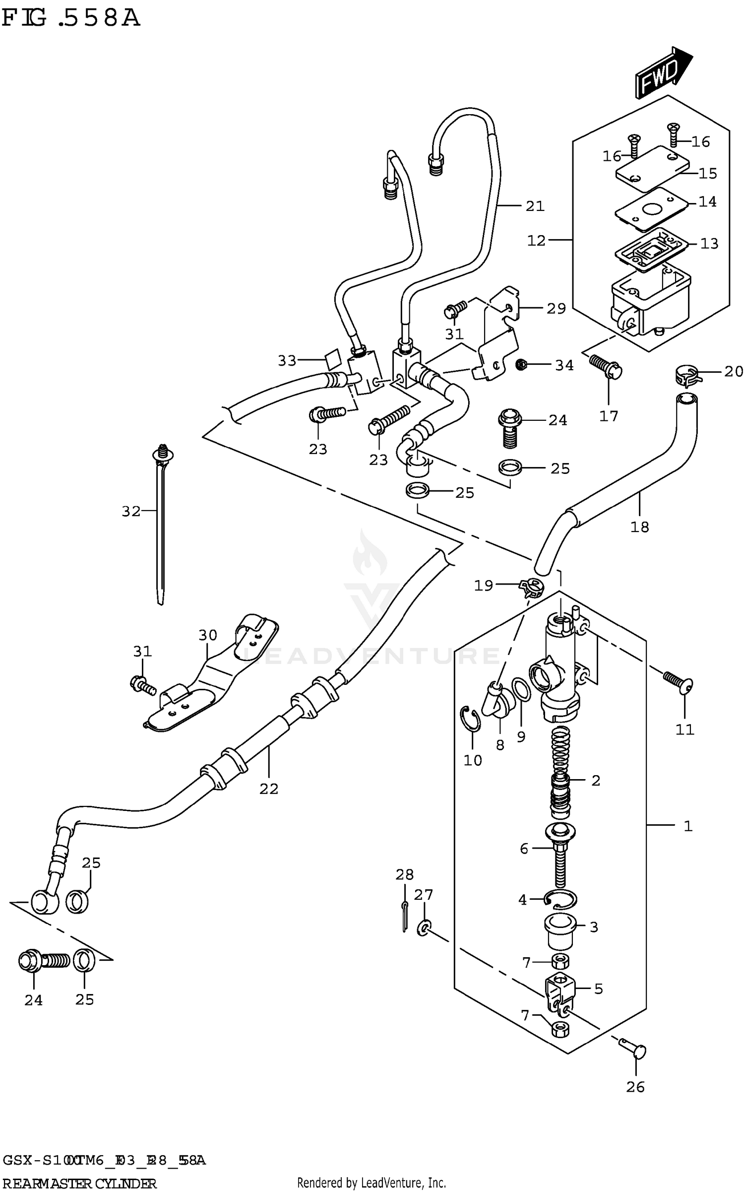 REAR MASTER CYLINDER